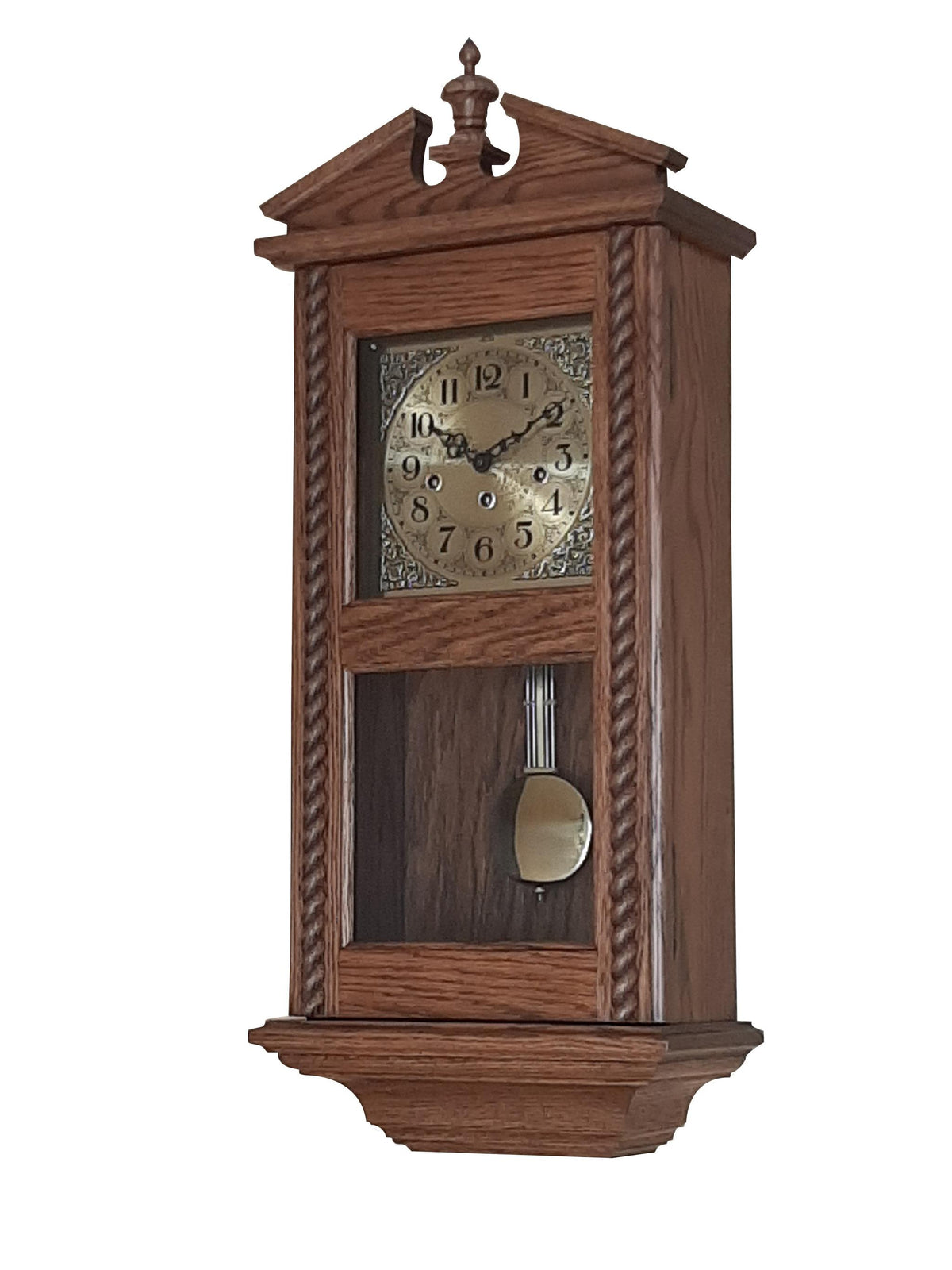 Team Roping Wall Clock Amish Rope Wall Clock with Gold Dial – The Amish House