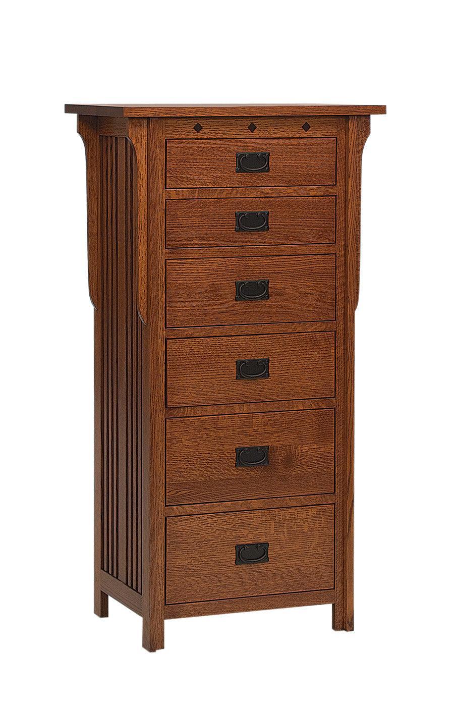 Amish Flush Mission Six Drawer Lingerie Chest
