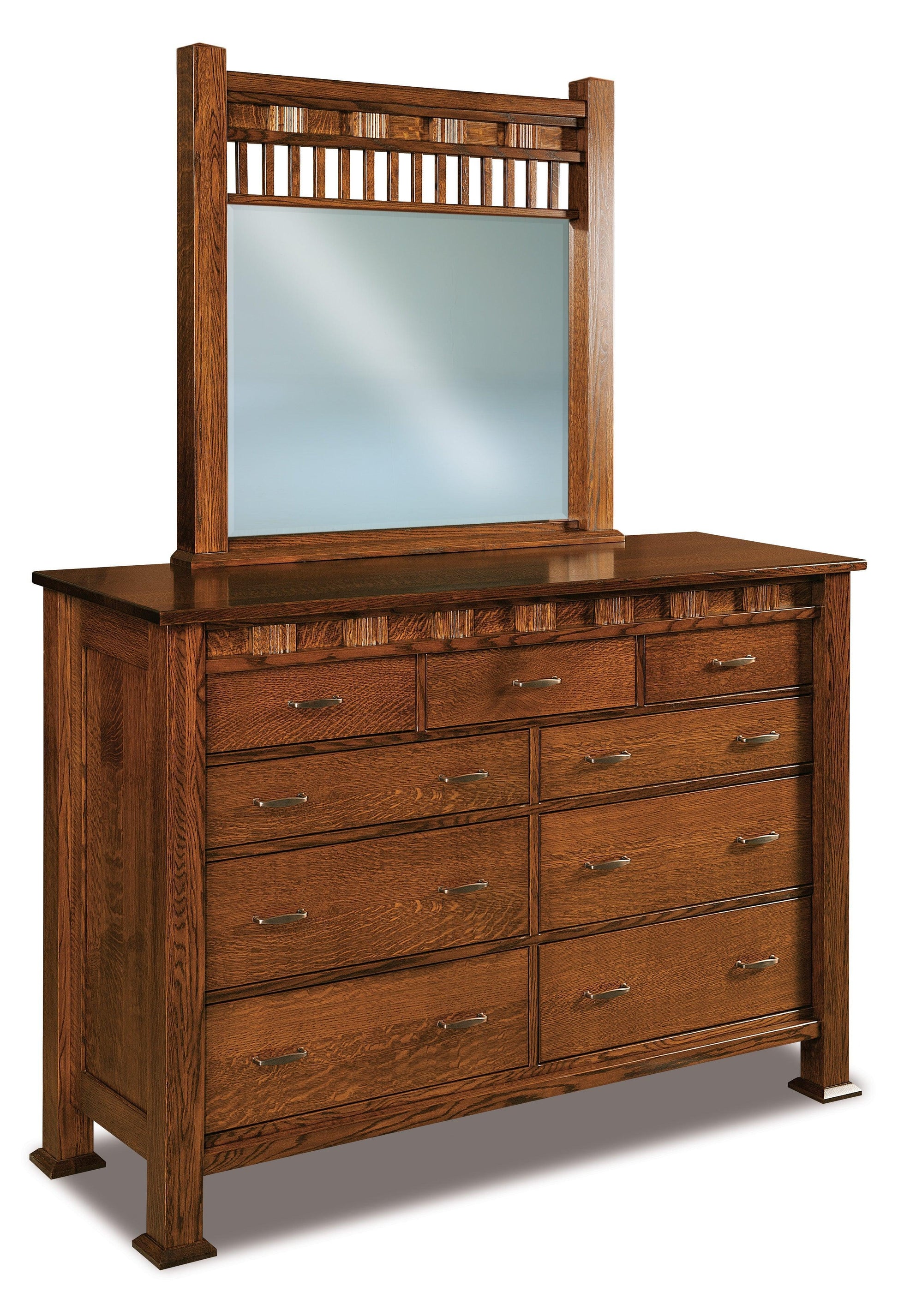 Amish Sequoyah Nine Drawer Dresser