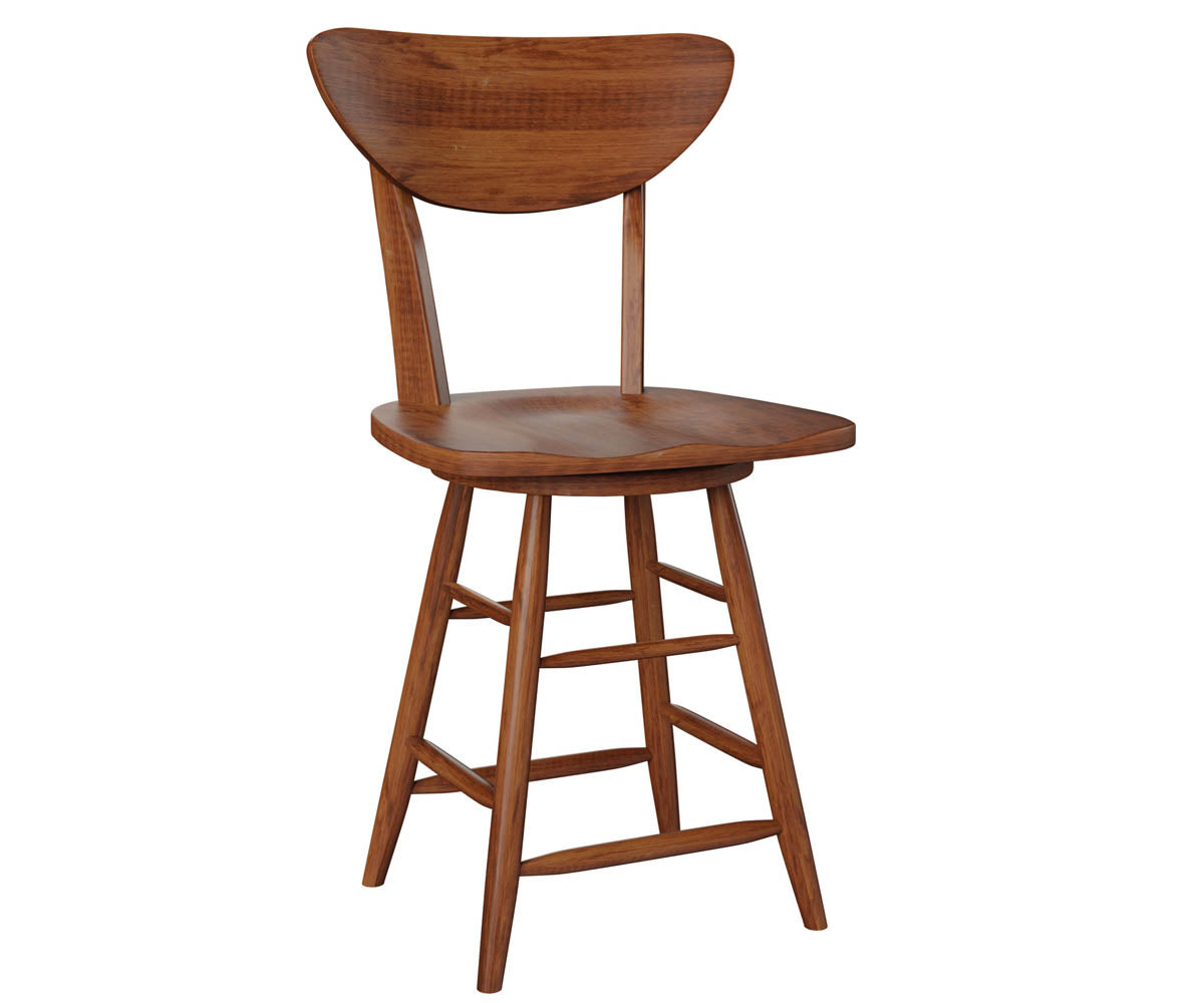 Amish Seymour Swivel Bar Chair