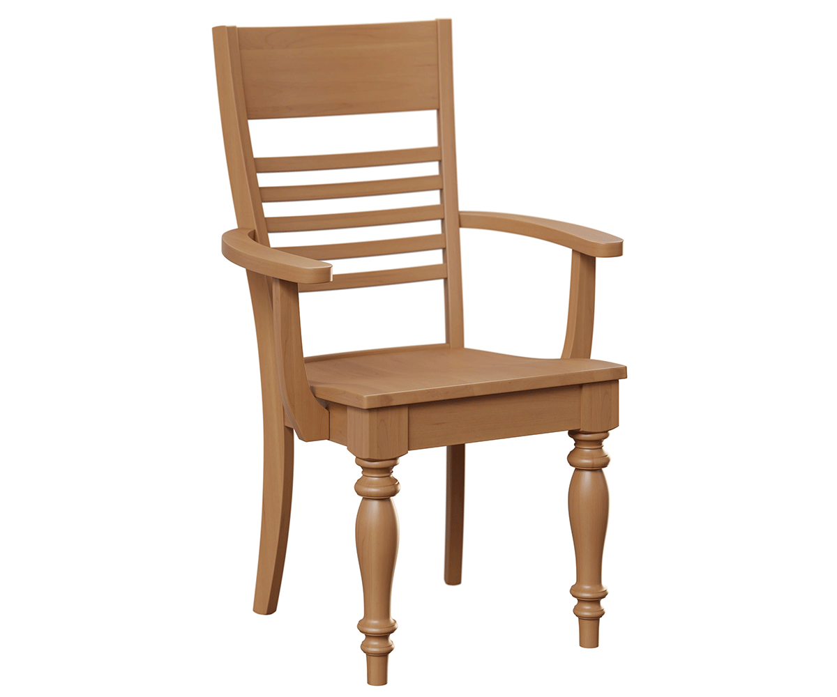 Amish Shreveport Chair-Chair-Arm Chair-Oak-The Amish House