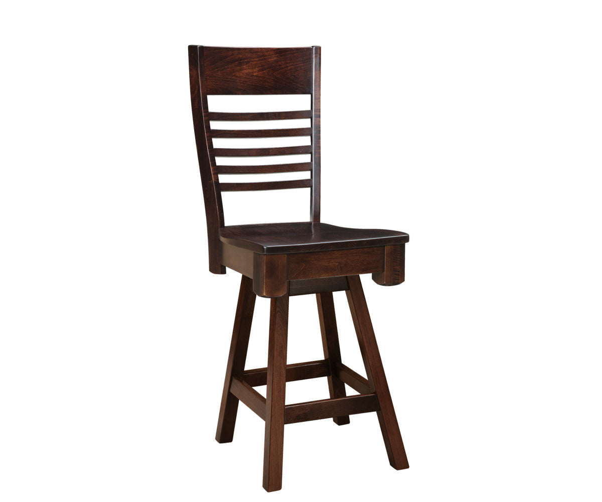 Amish Shreveport Swivel Bar Chair