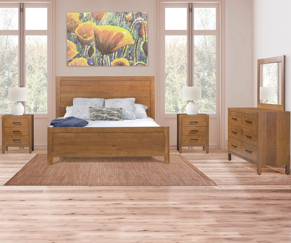 Amish Sierra Panel Bed