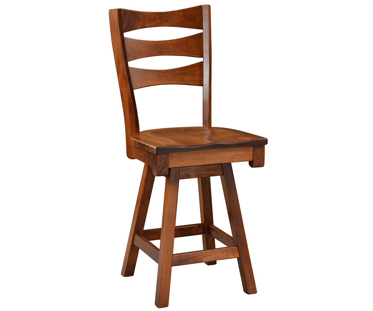Amish Sierra Swivel Bar Chair