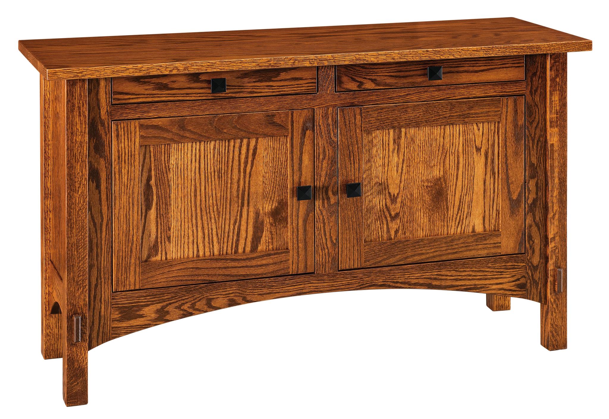Amish Springhill Cabinet Two Drawer Two Door Sofa Table-Living-The Amish House