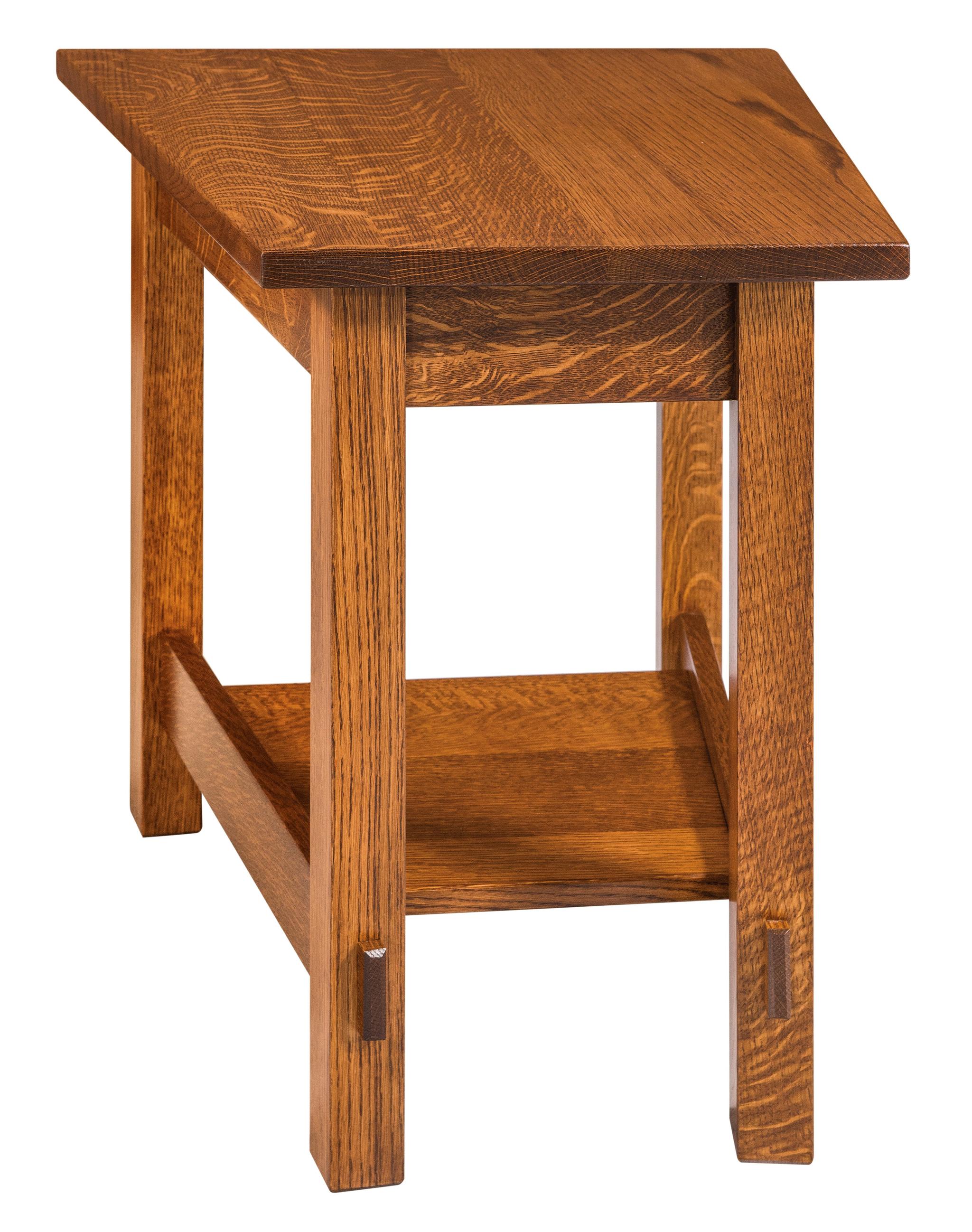 american made amish springhill open end table wedge shape
