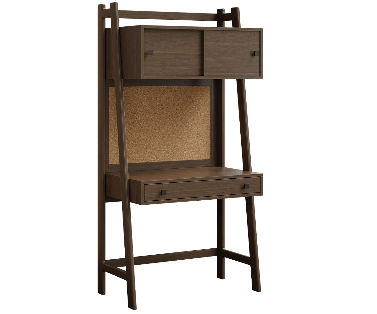 amish desk in brown maple