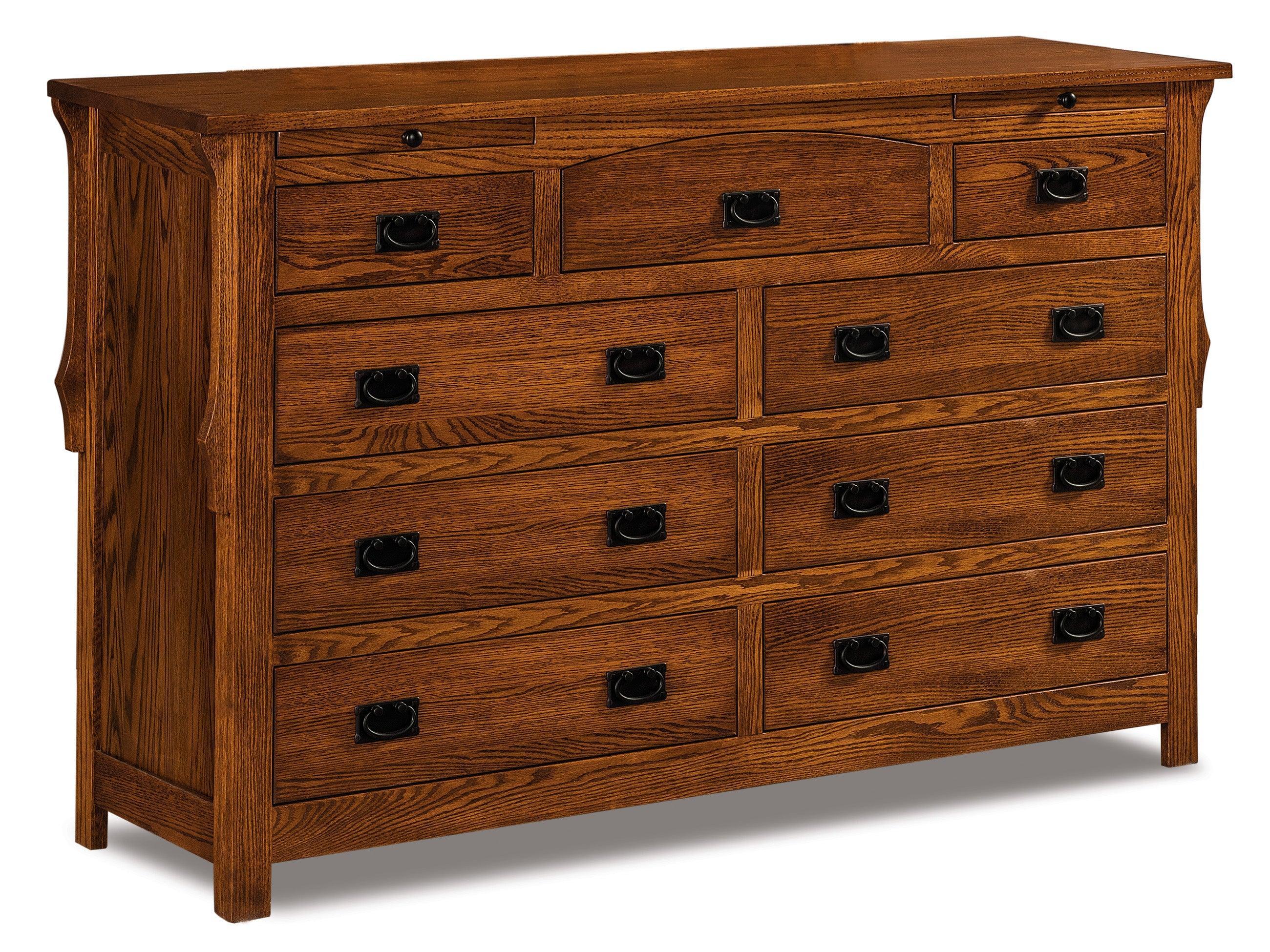 Amish Stick Mission Nine Drawer Dresser
