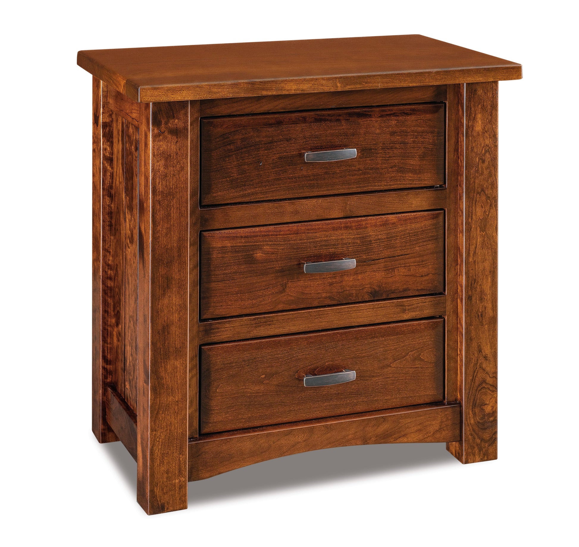 Amish Timbra Three Drawer Nightstand