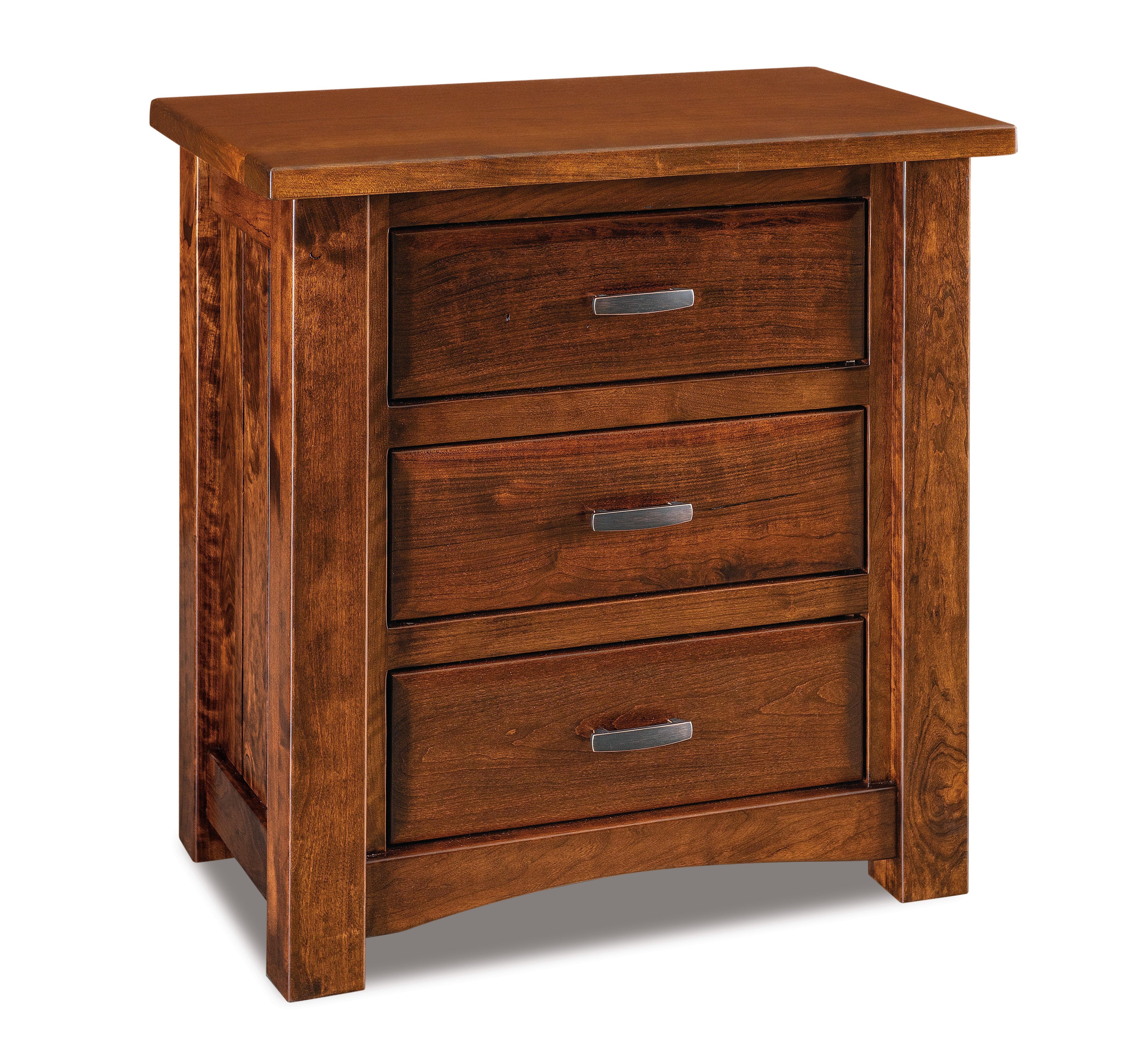 Amish Timbra Three Drawer Nightstand