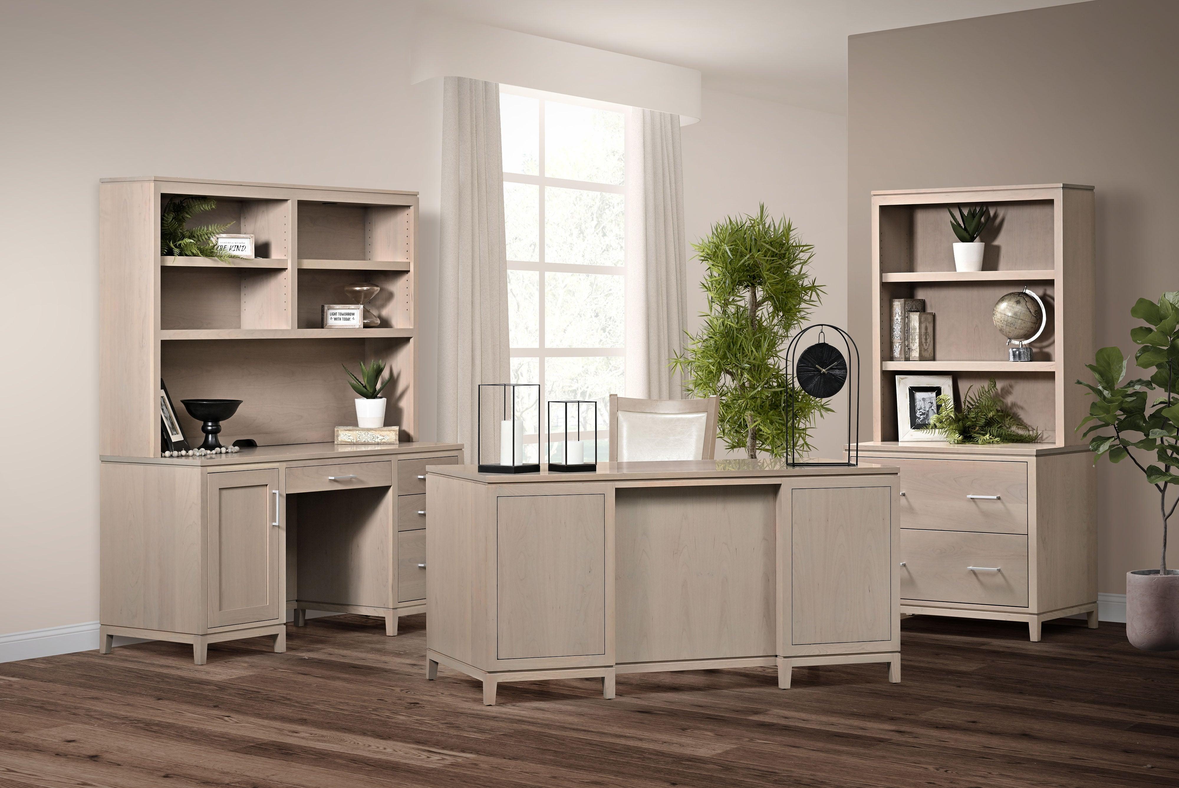 Amish Villa Credenza Base and Hutch