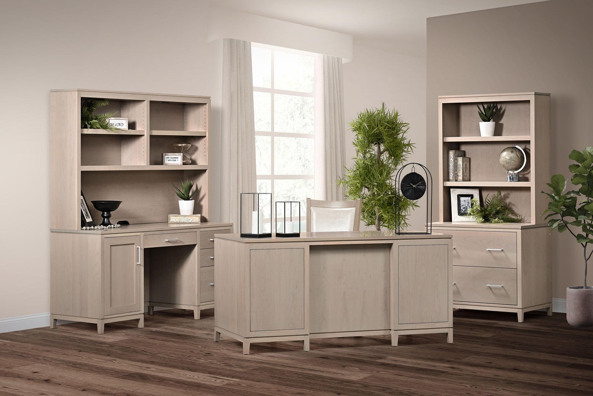 Amish Villa Lateral File and Hutch