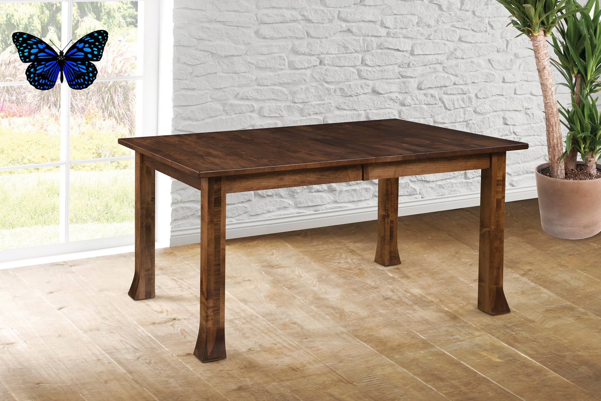 Amish Vista Leg Table