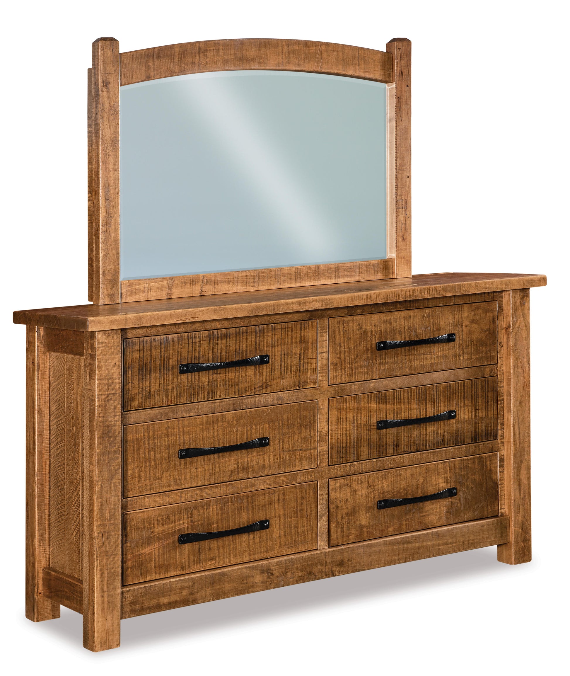 american made amish vogen six drawer dresser with mirror