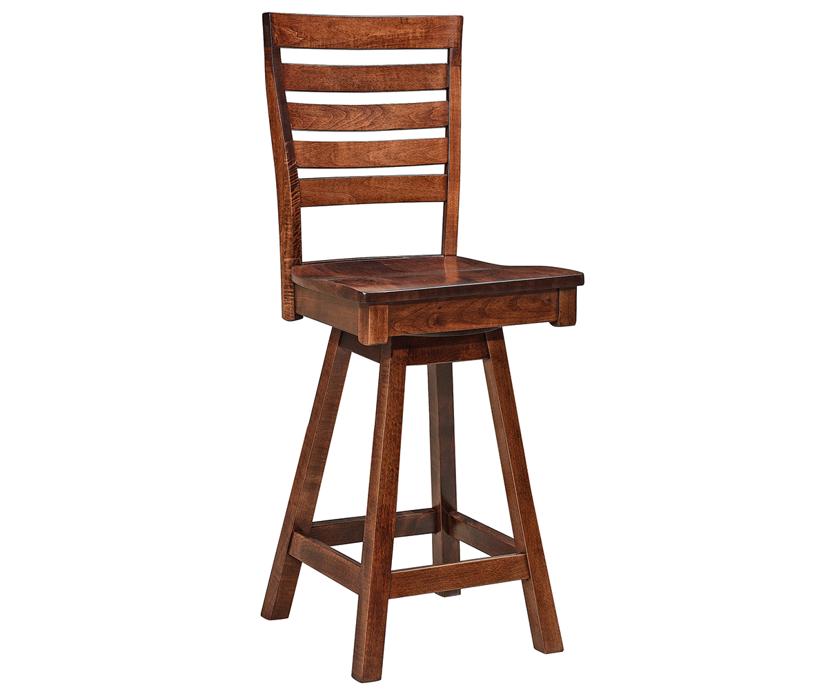 Amish Wakefield Swivel Bar Chair