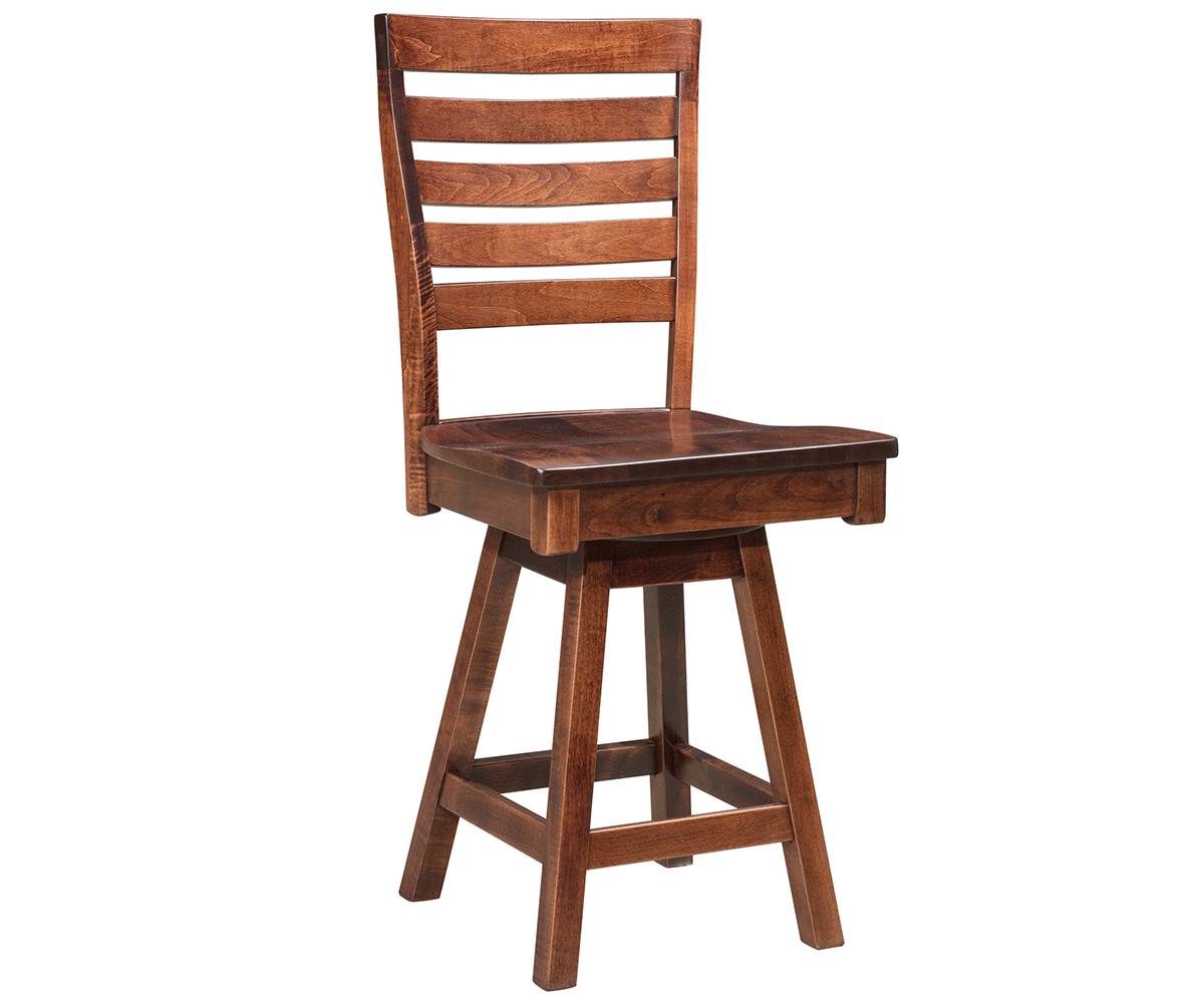 Amish Wakefield Swivel Bar Chair