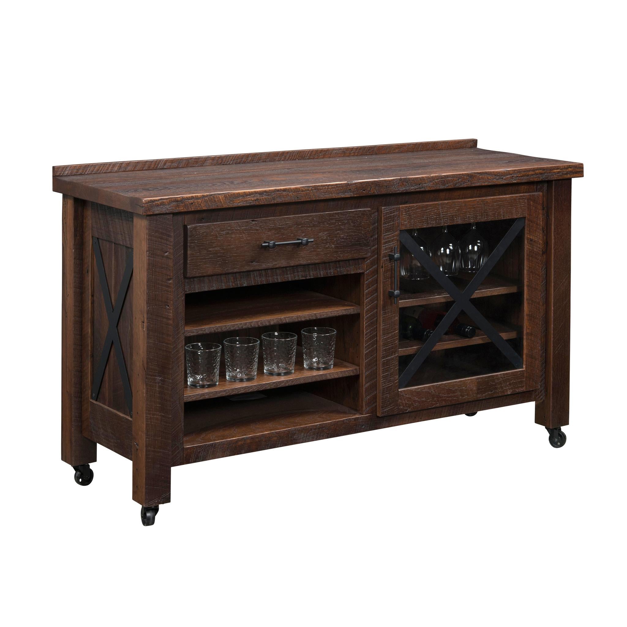 Amish Wellington Beverage Cart-Beverage Cart-The Amish House