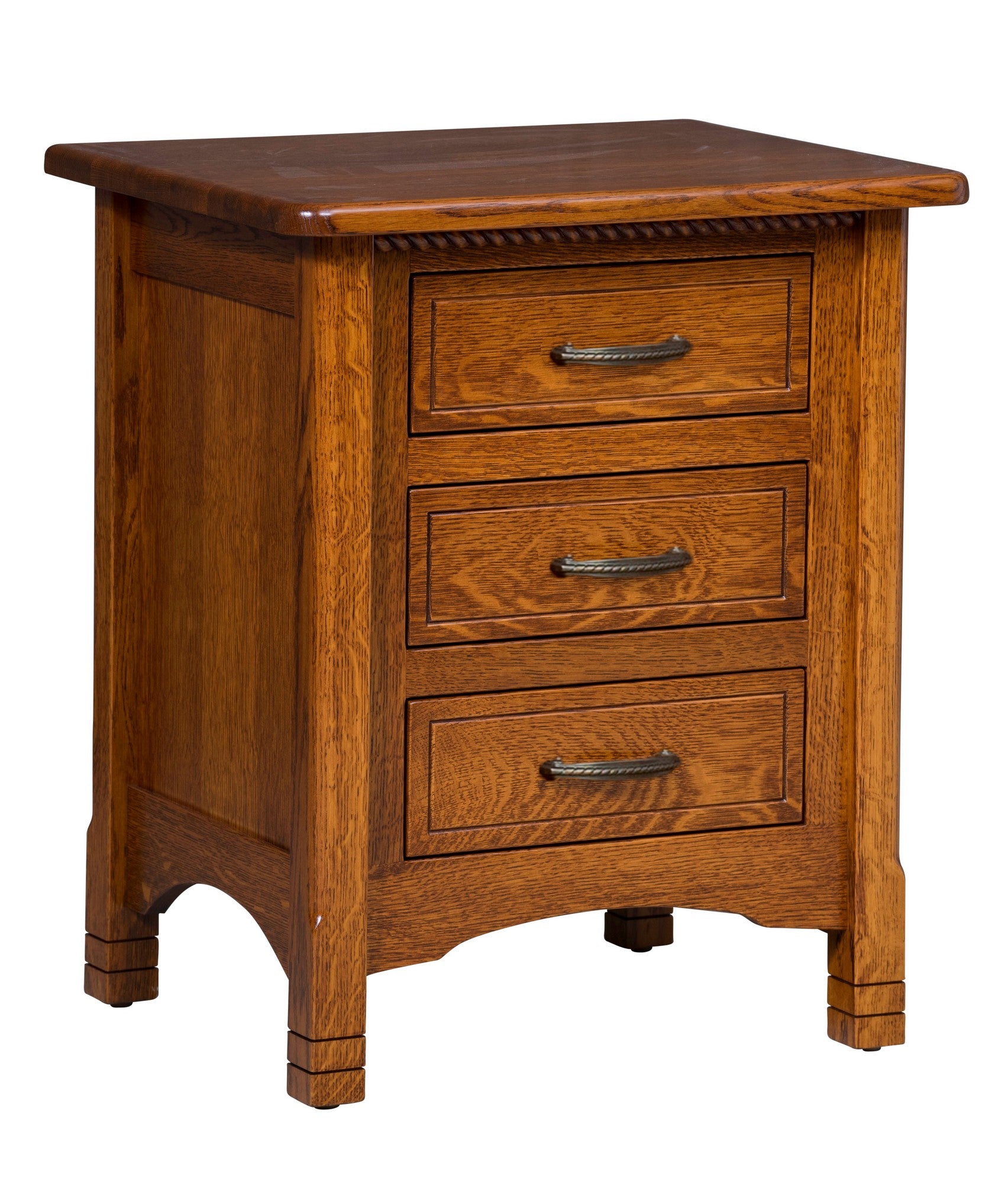 Amish West Lake Three Drawer Nightstand