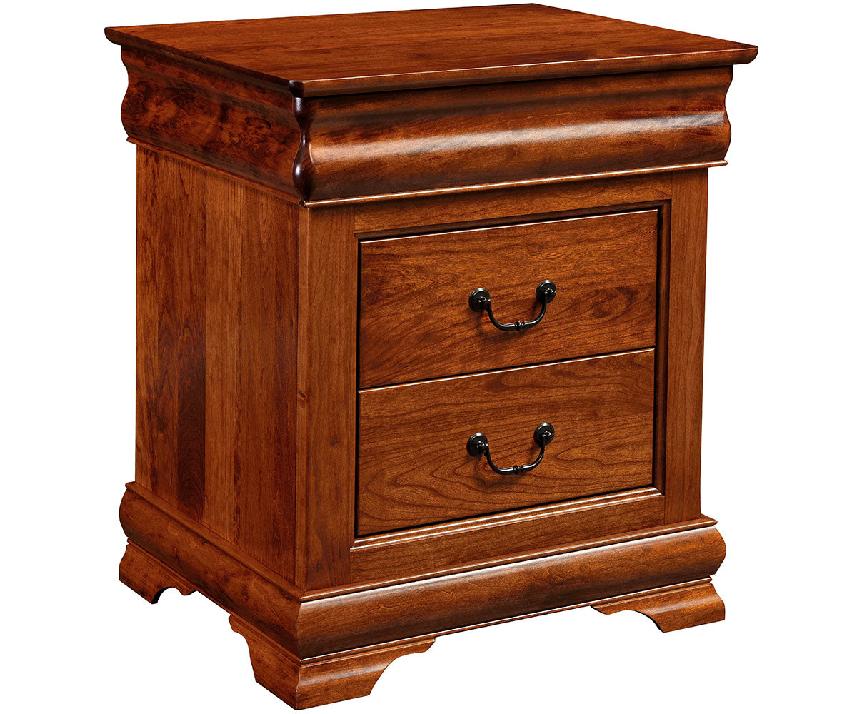 Amish Williamsburg Three Drawer Nightstand