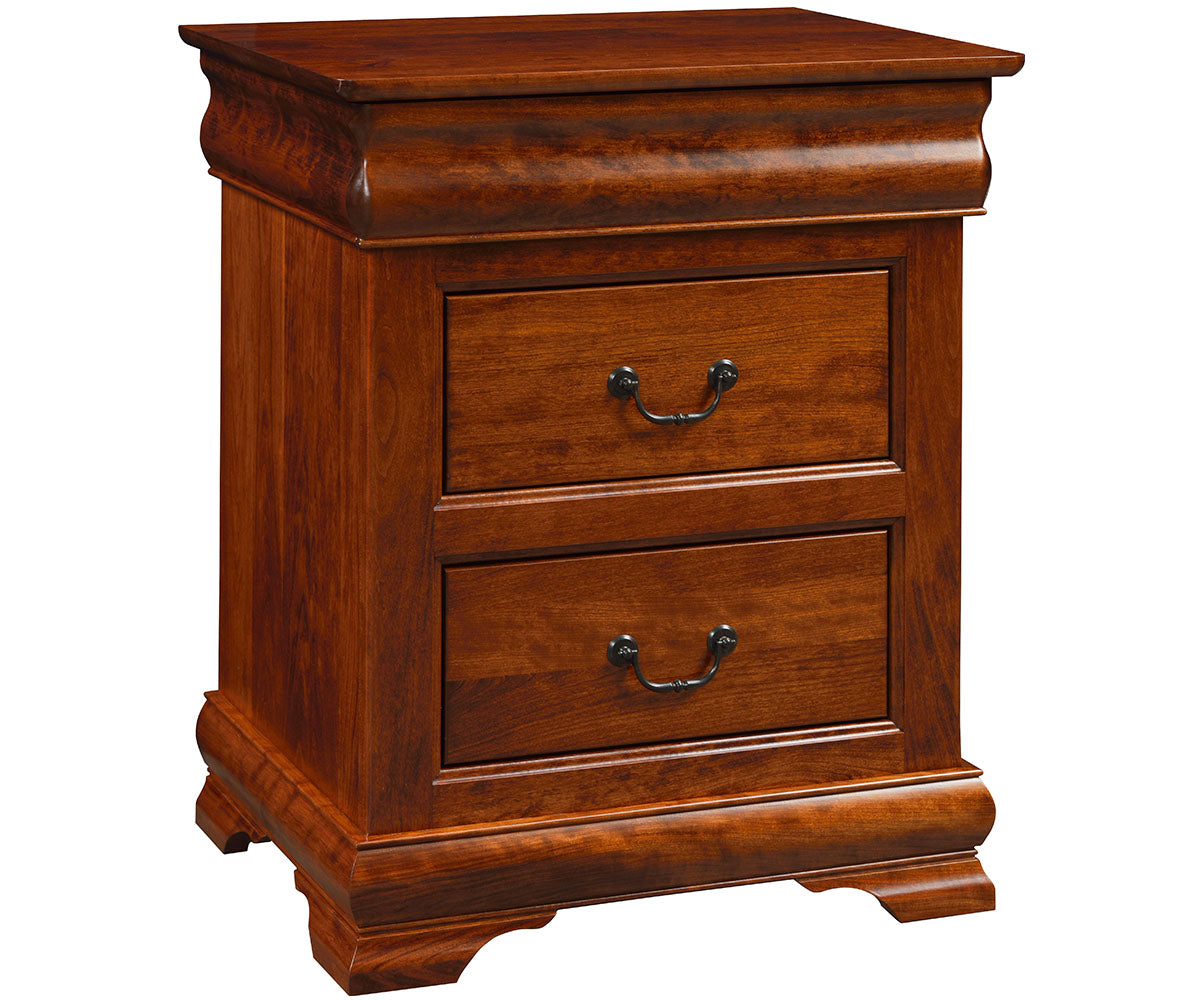 Amish Williamsburg Three Drawer Nightstand