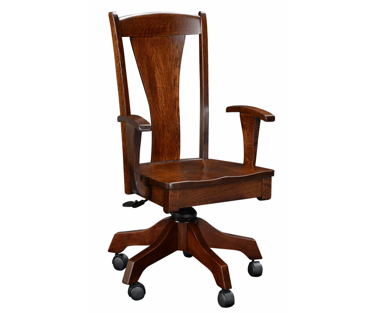 Amish Woodville Desk Chair