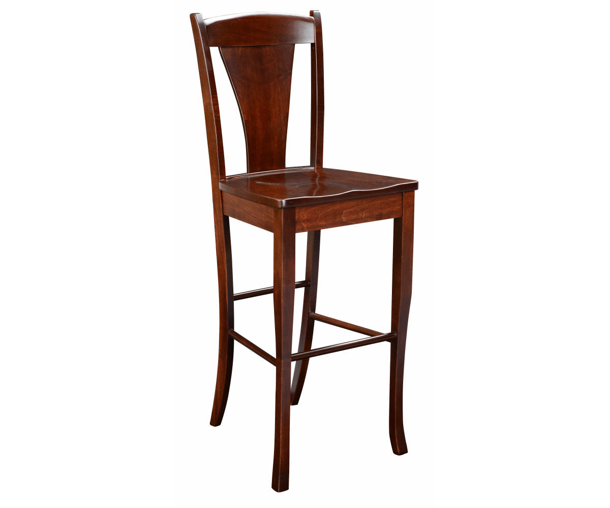 Amish Woodville Stationary Bar Chair