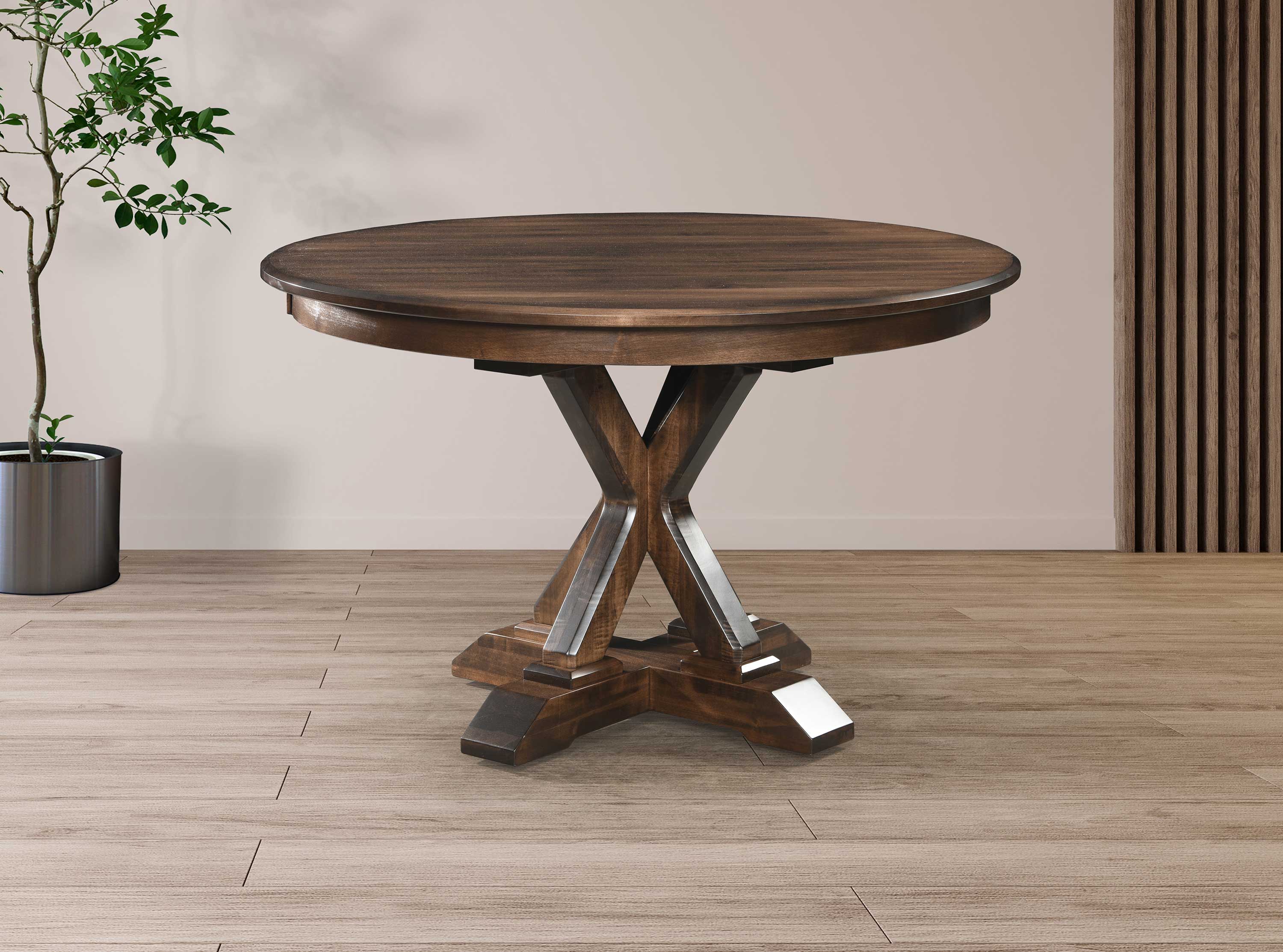 Amish York Single Pedestal Table