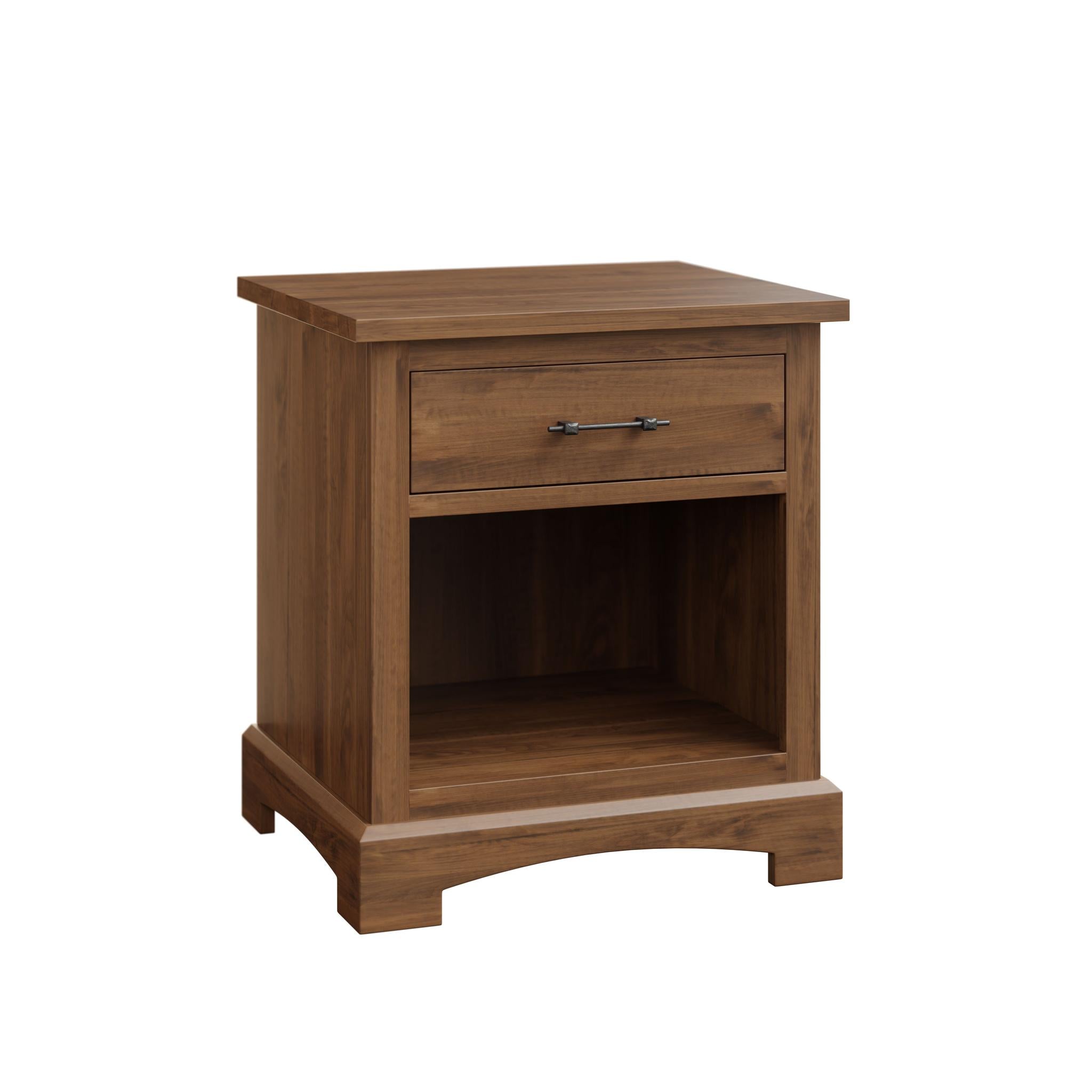 Amish Yorkshire One Drawer Nightstand-Nightstand-The Amish House