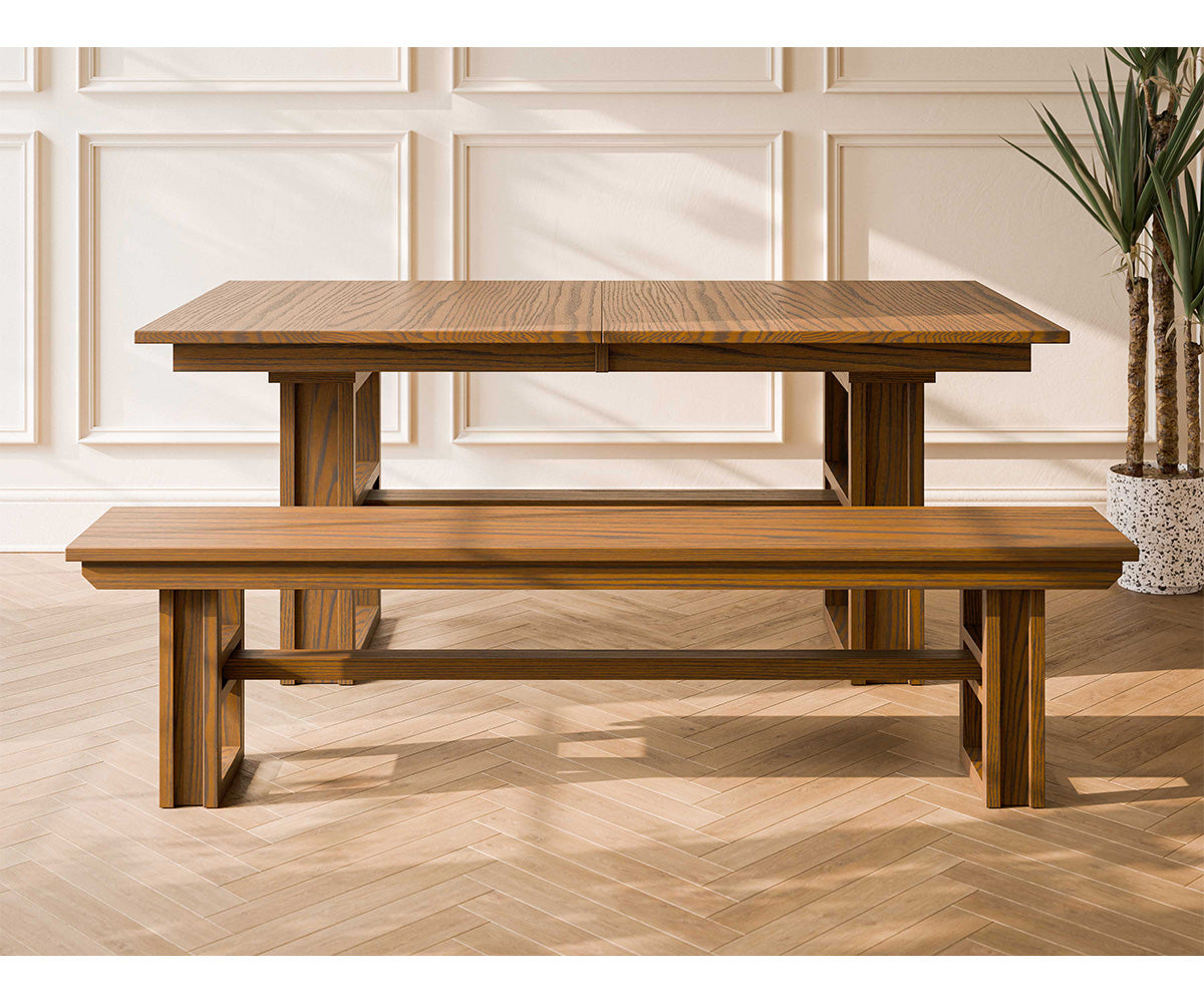 Amish Ashton Double Pedestal