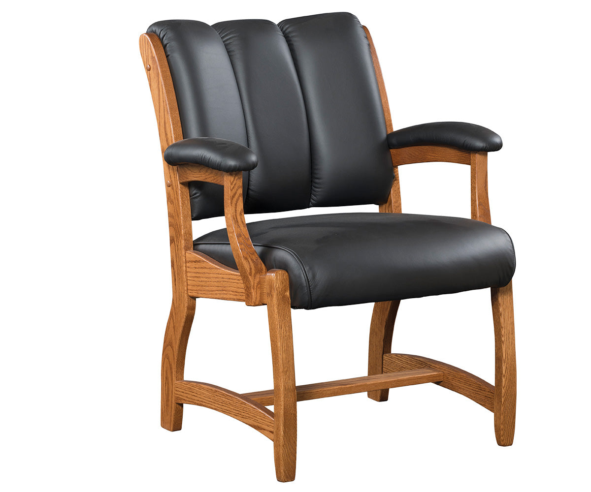 Amish Edelweiss Client Arm Chair-Client Chair-The Amish House