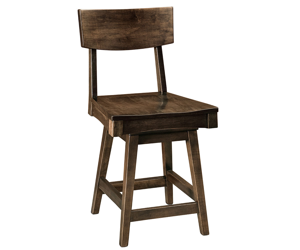 Amish Barlow Swivel Bar Chair