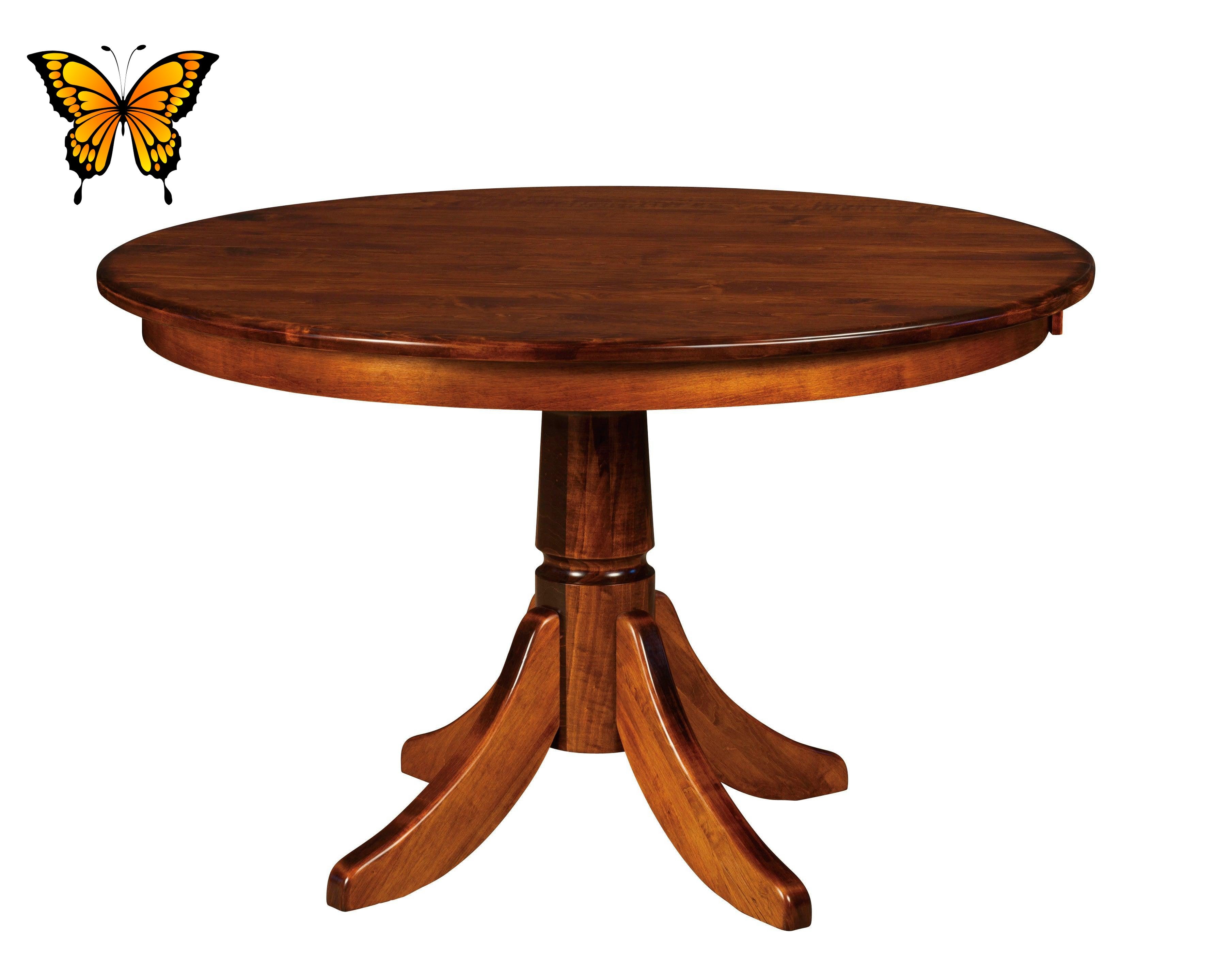 Amish Baytown Single Pedestal Table - Oval