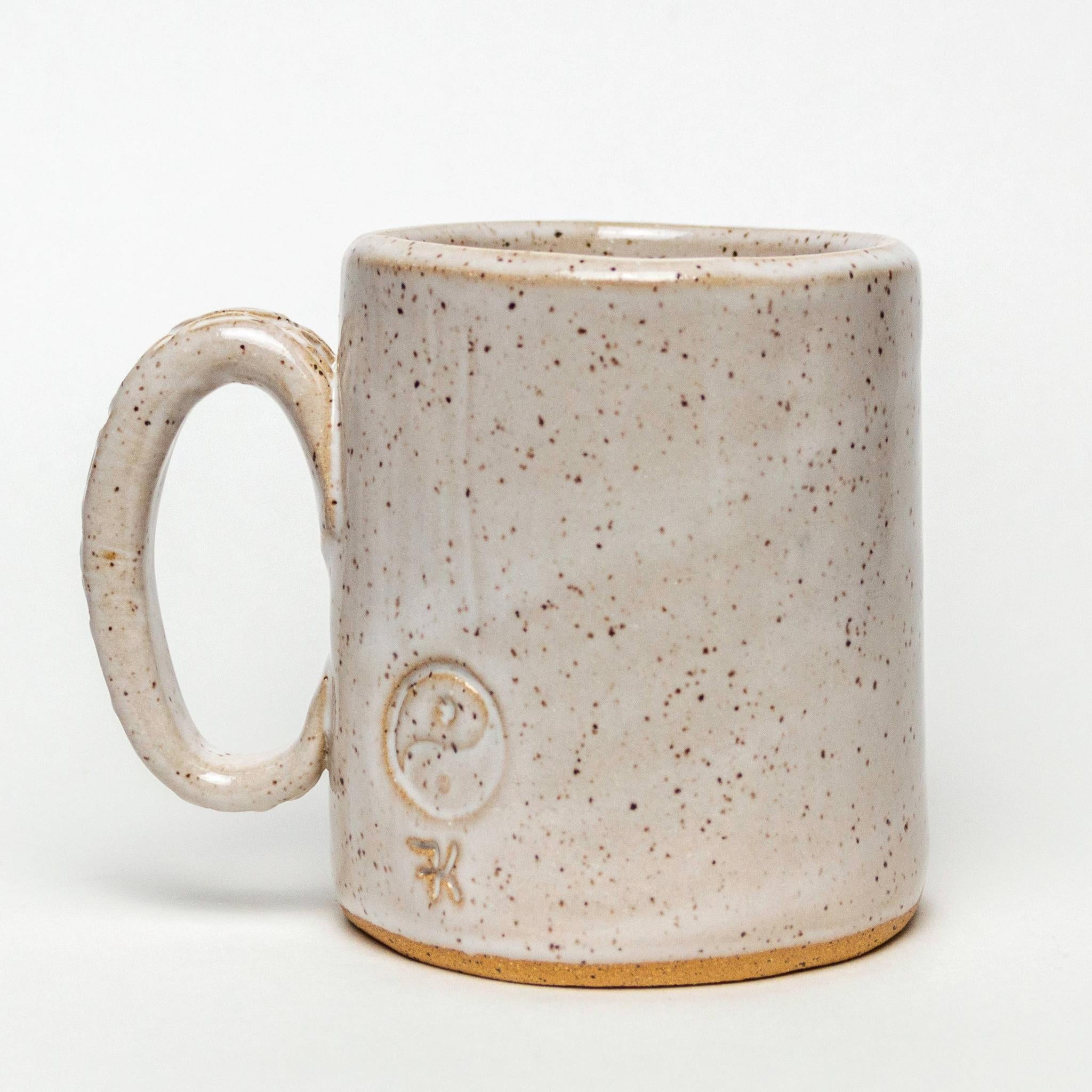 Bee Happy Pattern Handmade, Mug-Mug-The Amish House