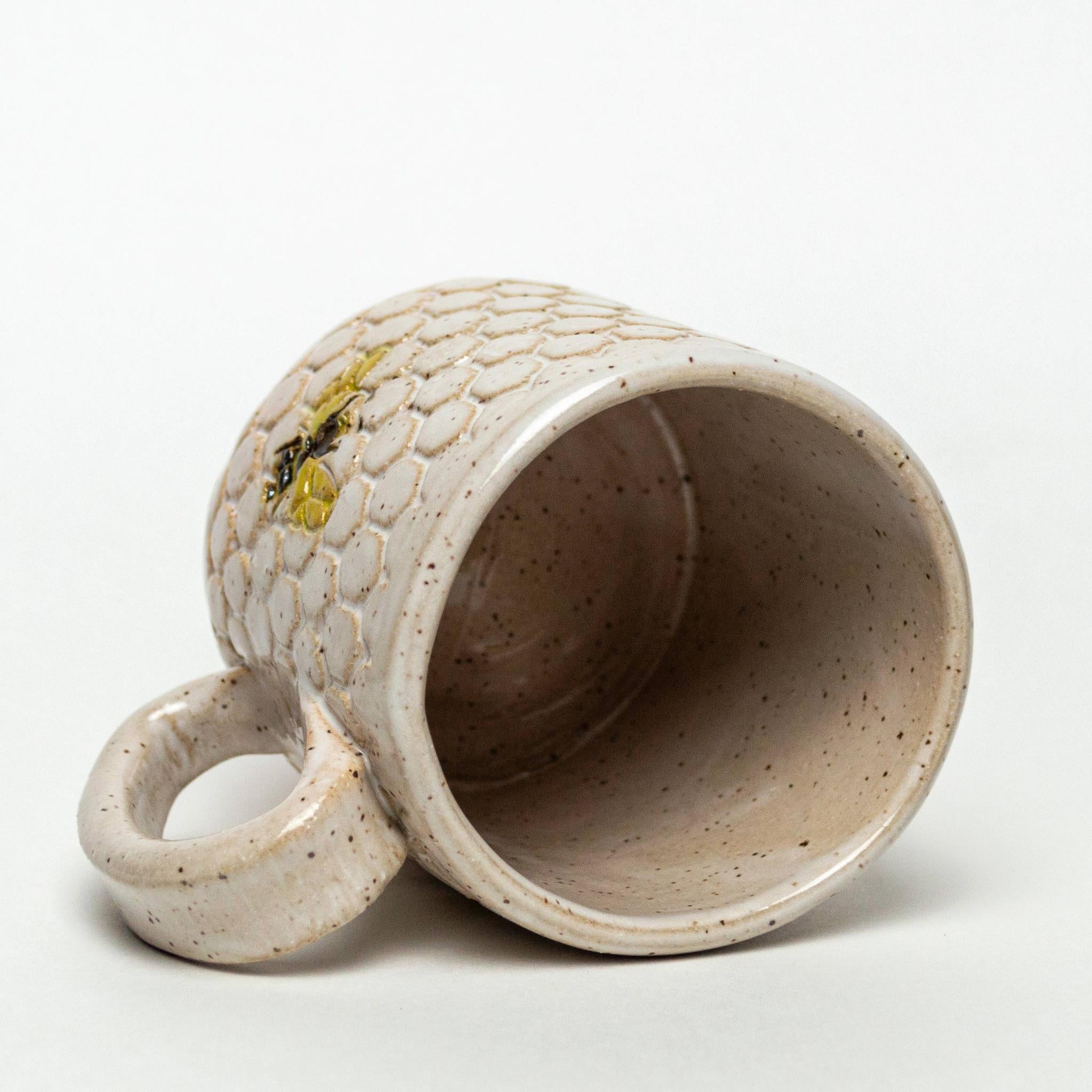 Bee Pattern Handmade Mug-Mug-The Amish House