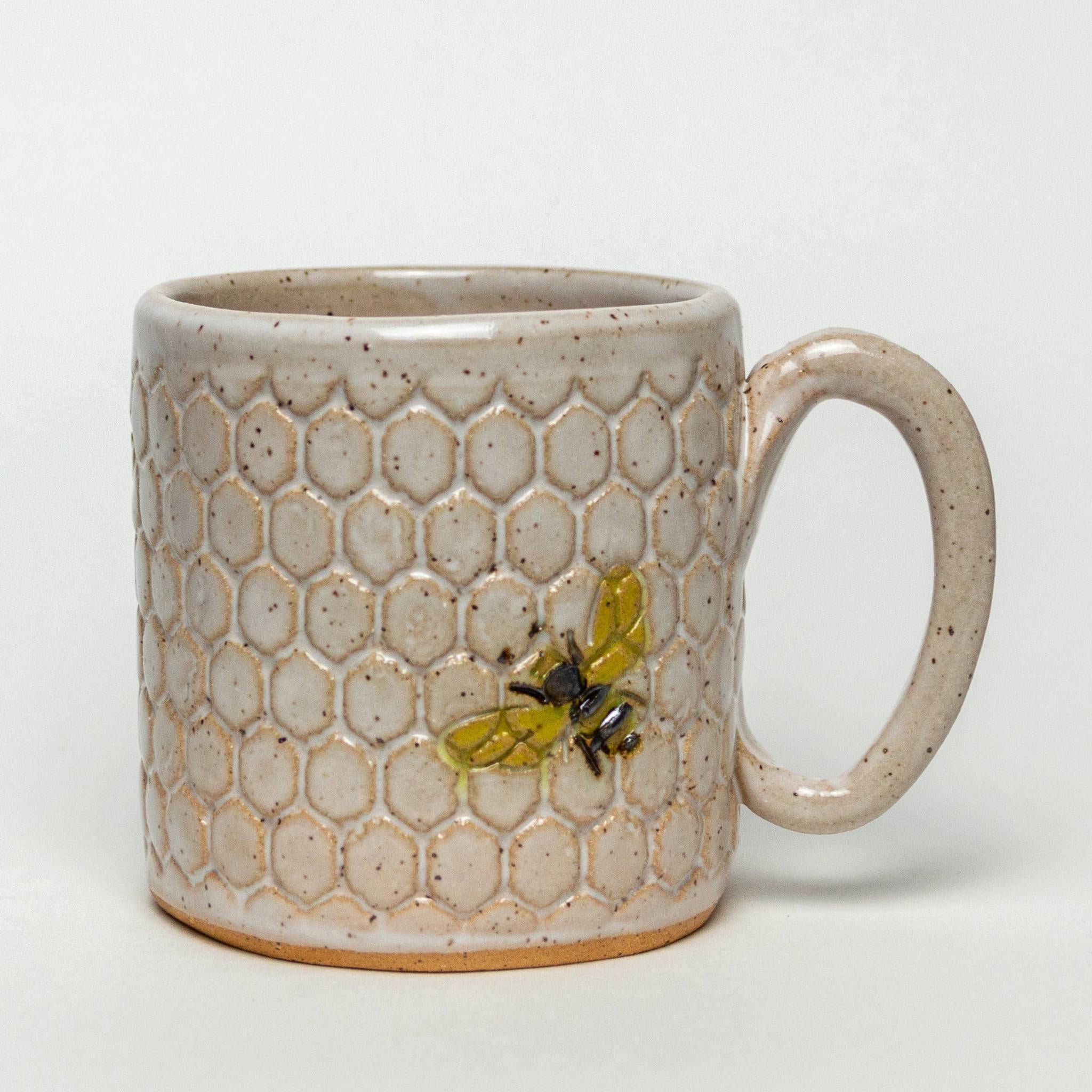 Bee Pattern Handmade Mug-Mug-The Amish House