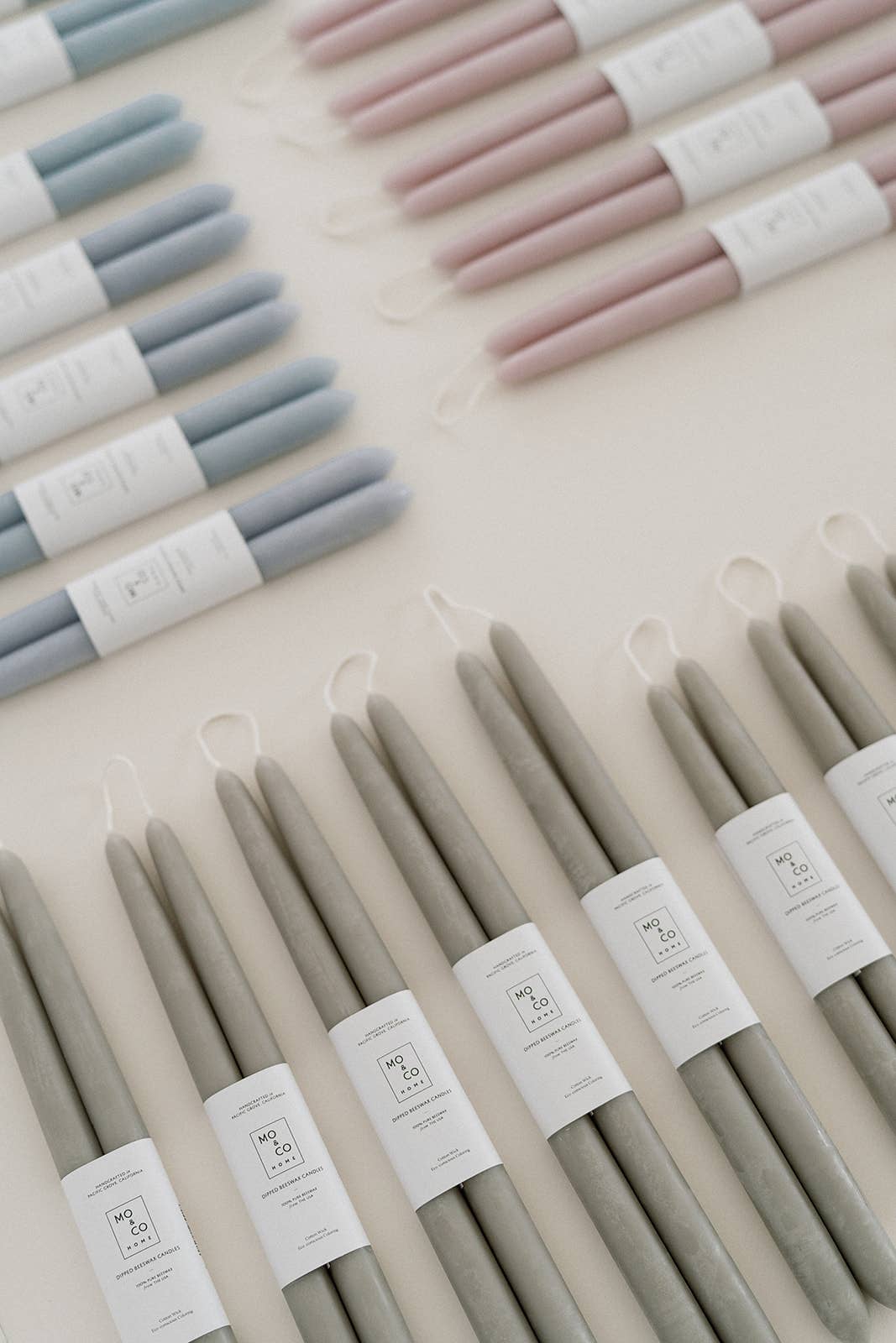 Beeswax Dipped Candles | Sage