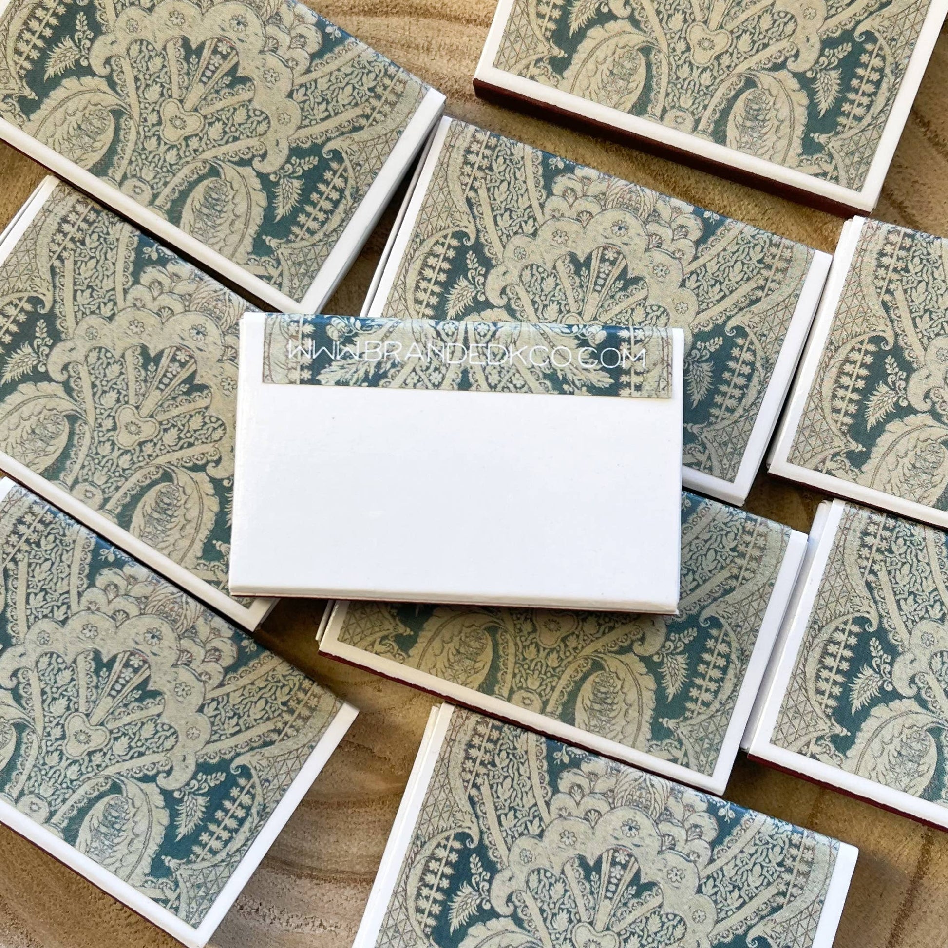 Blue Vintage Textile Match Set