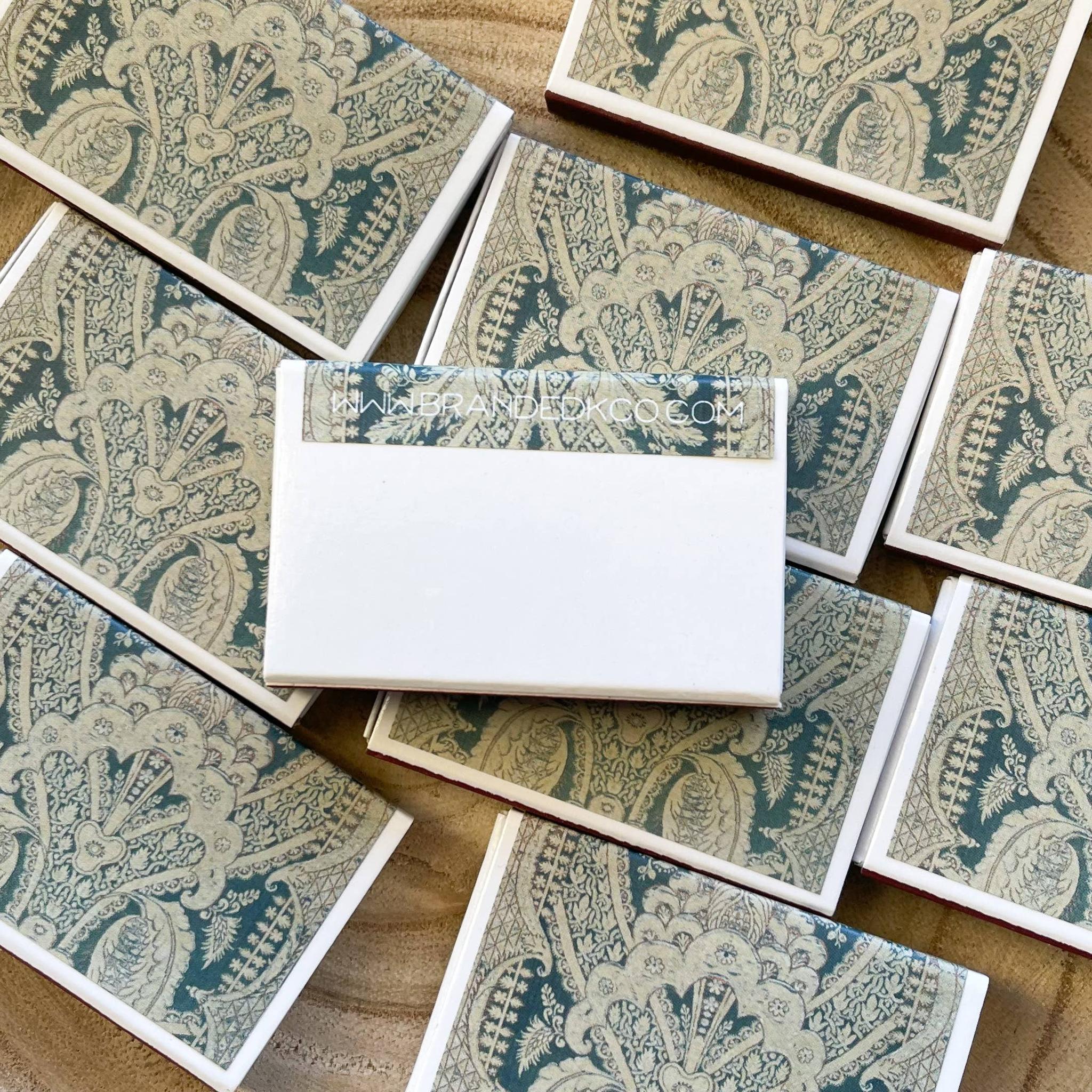 Blue Vintage Textile Match Set