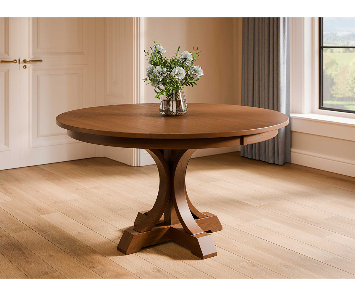 Amish Bryson Single Pedestal Table