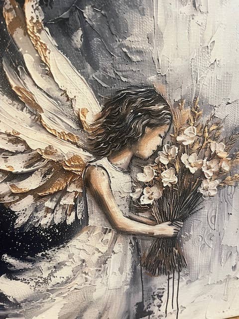 Christian Home Decor Canvas, Angel 10 X 10
