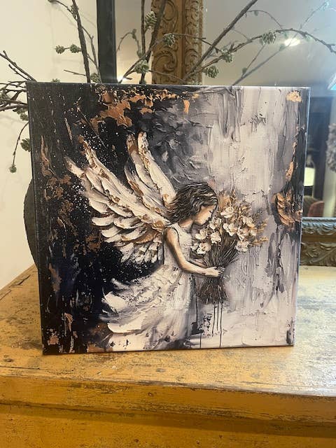 Christian Home Decor Canvas, Angel 10 X 10