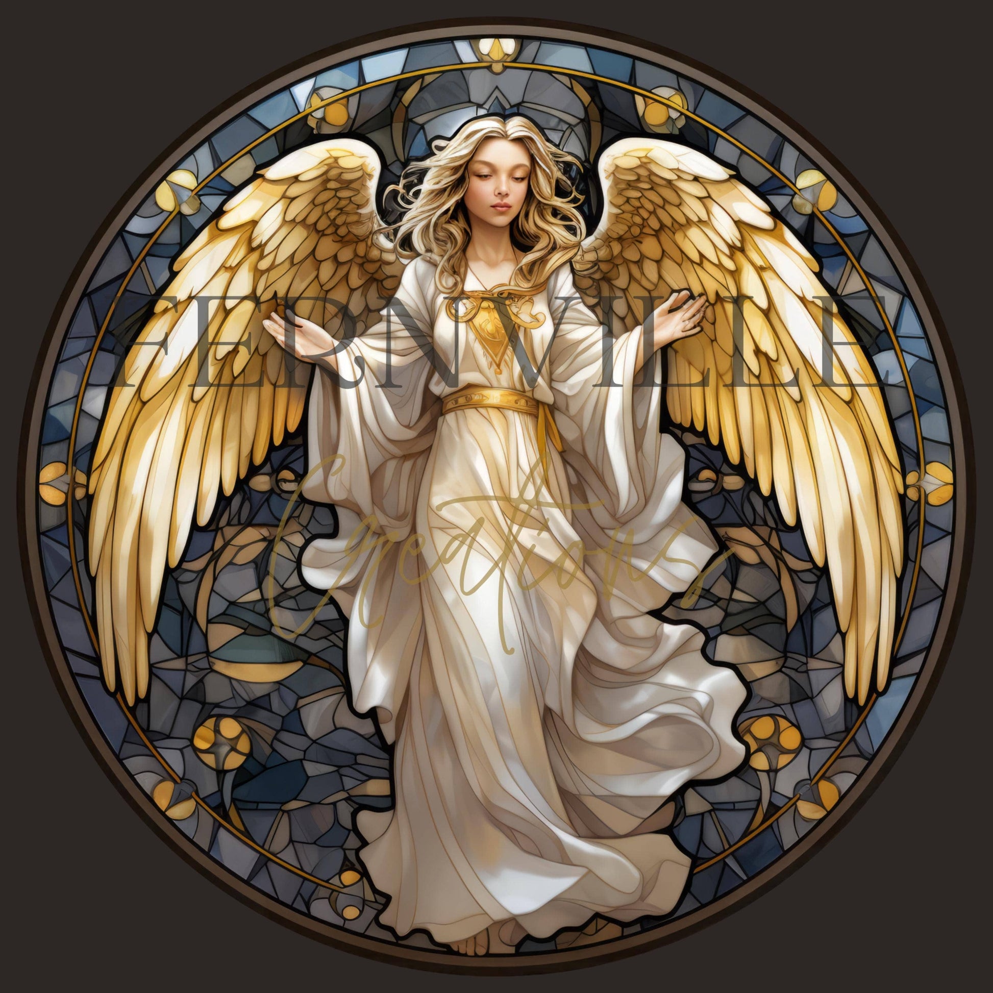 Christmas Angel Ceramic Ornament