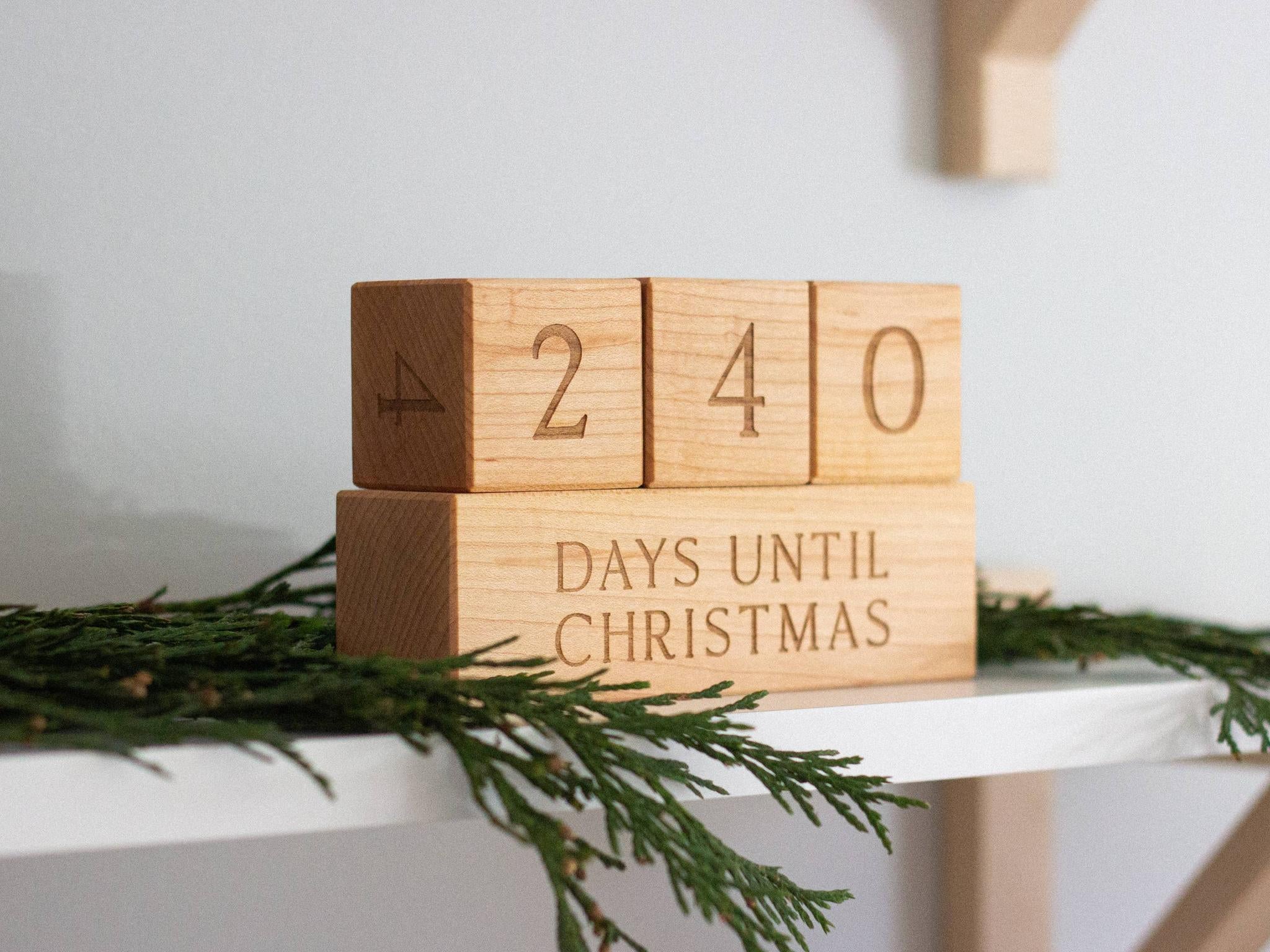 Christmas Countdown Blocks