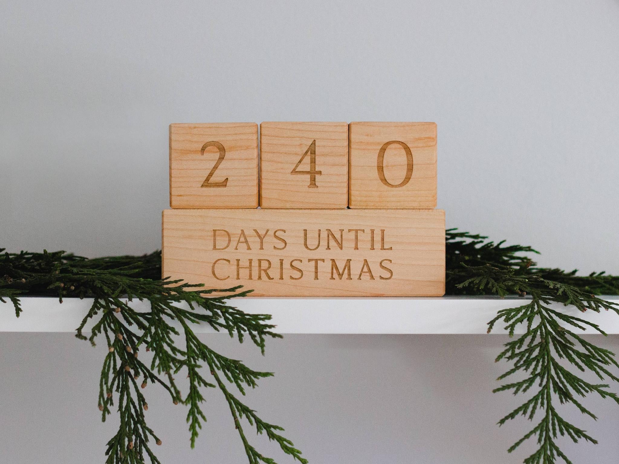 Christmas Countdown Blocks