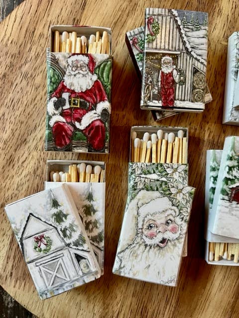Christmas Print Matchbox