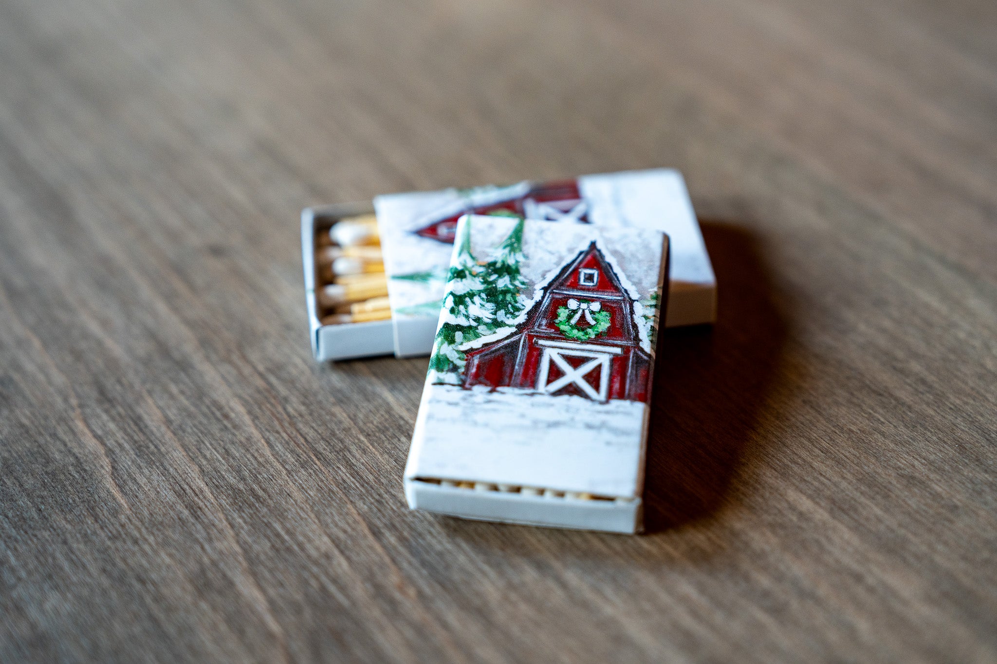 Christmas Print Matchbox
