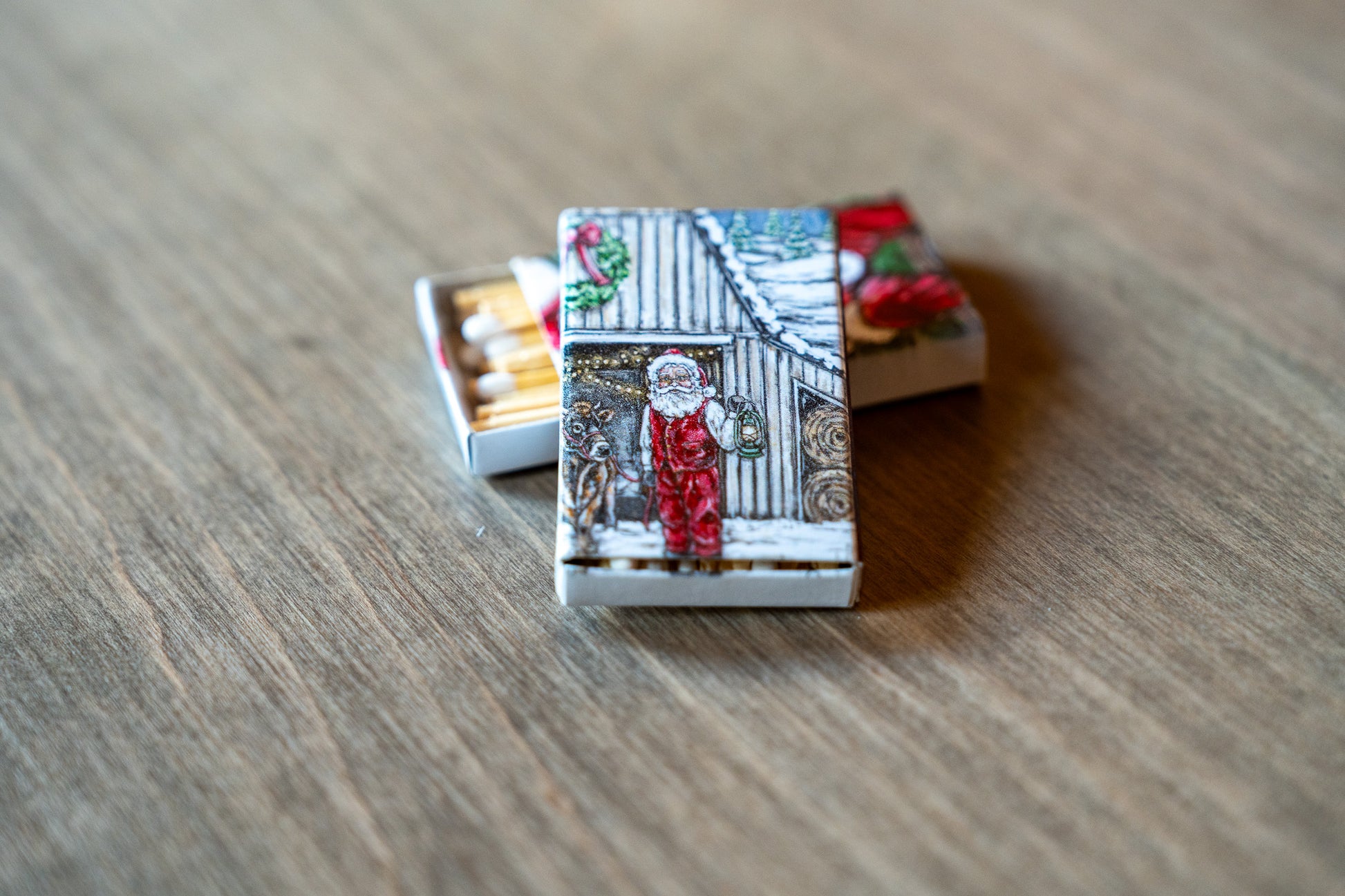 Christmas Print Matchbox