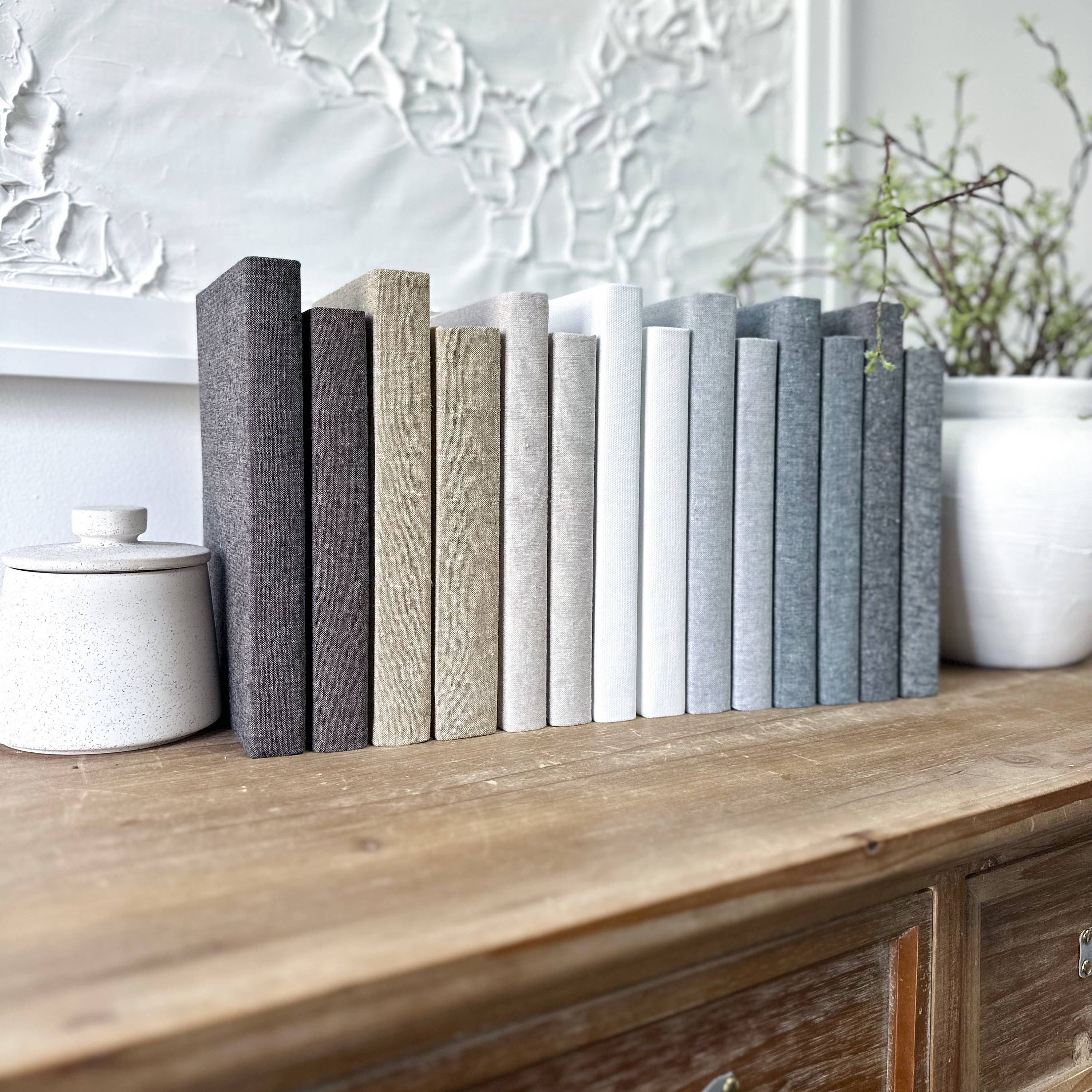 Decorative Linen Covered Books