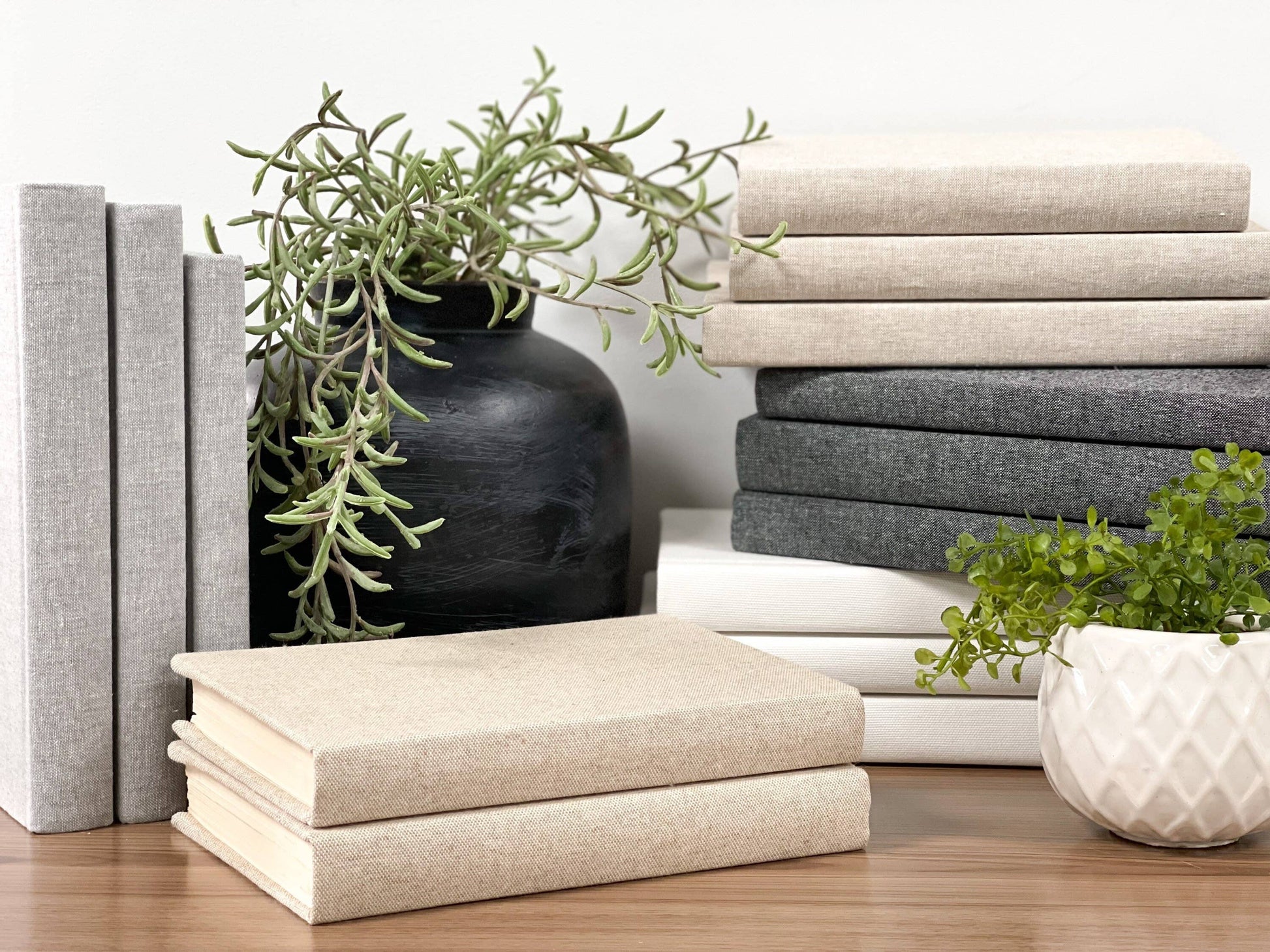 Decorative Linen Covered Books