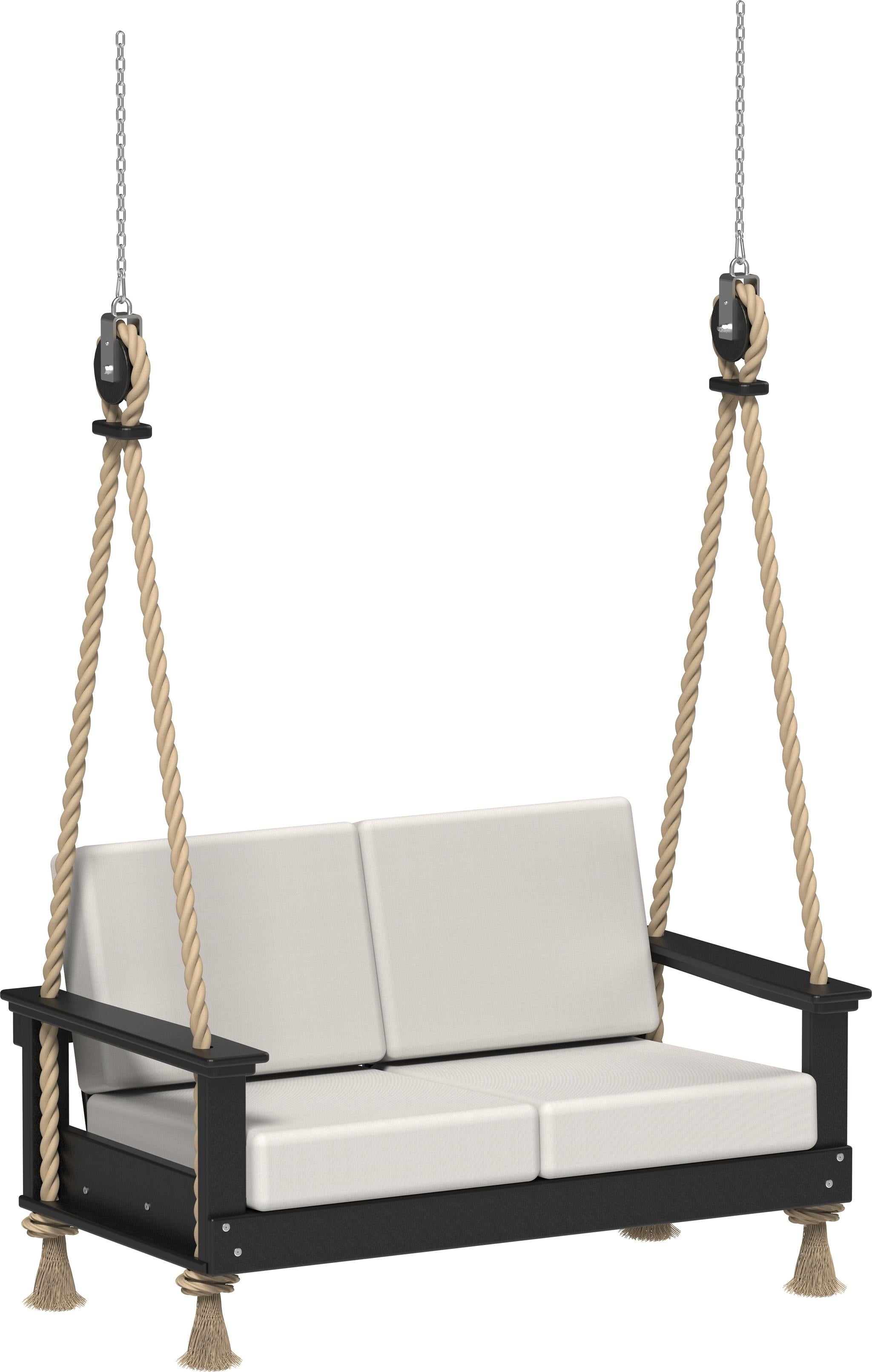 Deep Seating Love Swing in Black